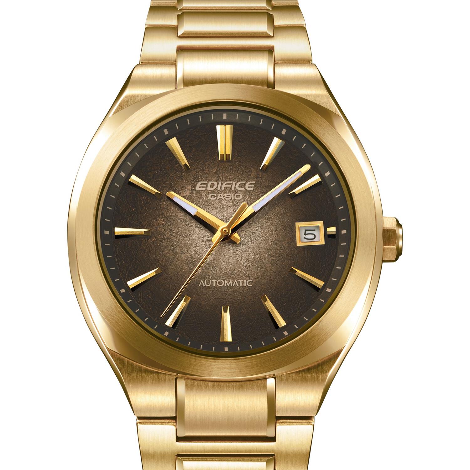 カシオ エディフィス CASIO EDIFICE EFK-200DG-5AJF ブラウンゴールド グラデーションダイアル 機械式 自動巻き シースルーバック サファイアガラス メンズ 腕時計 watch ビジネス カジュアル 【0726】