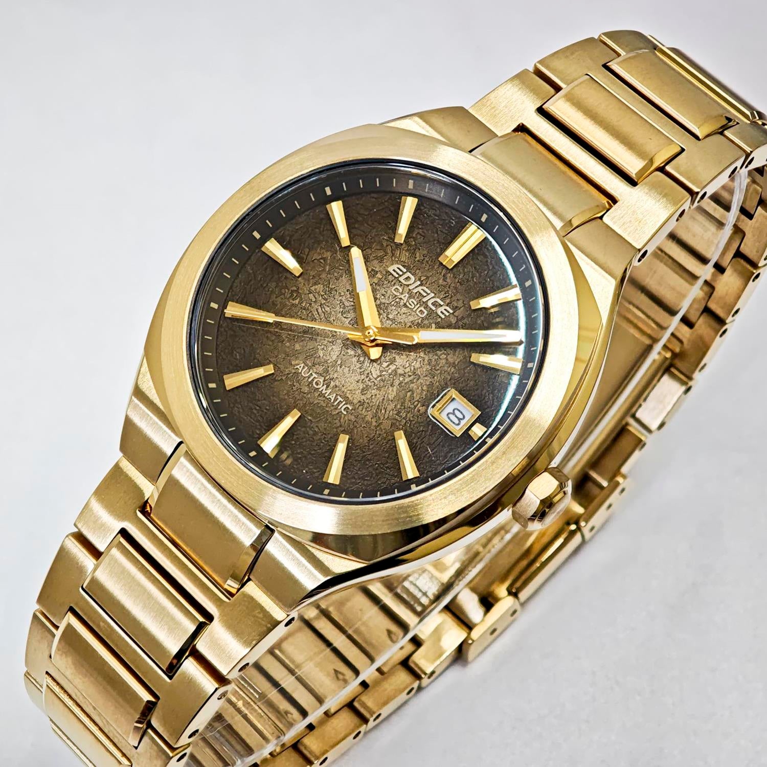 カシオ エディフィス CASIO EDIFICE EFK-200DG-5AJF ブラウンゴールド グラデーションダイアル 機械式 自動巻き シースルーバック サファイアガラス メンズ 腕時計 watch ビジネス カジュアル 【0726】