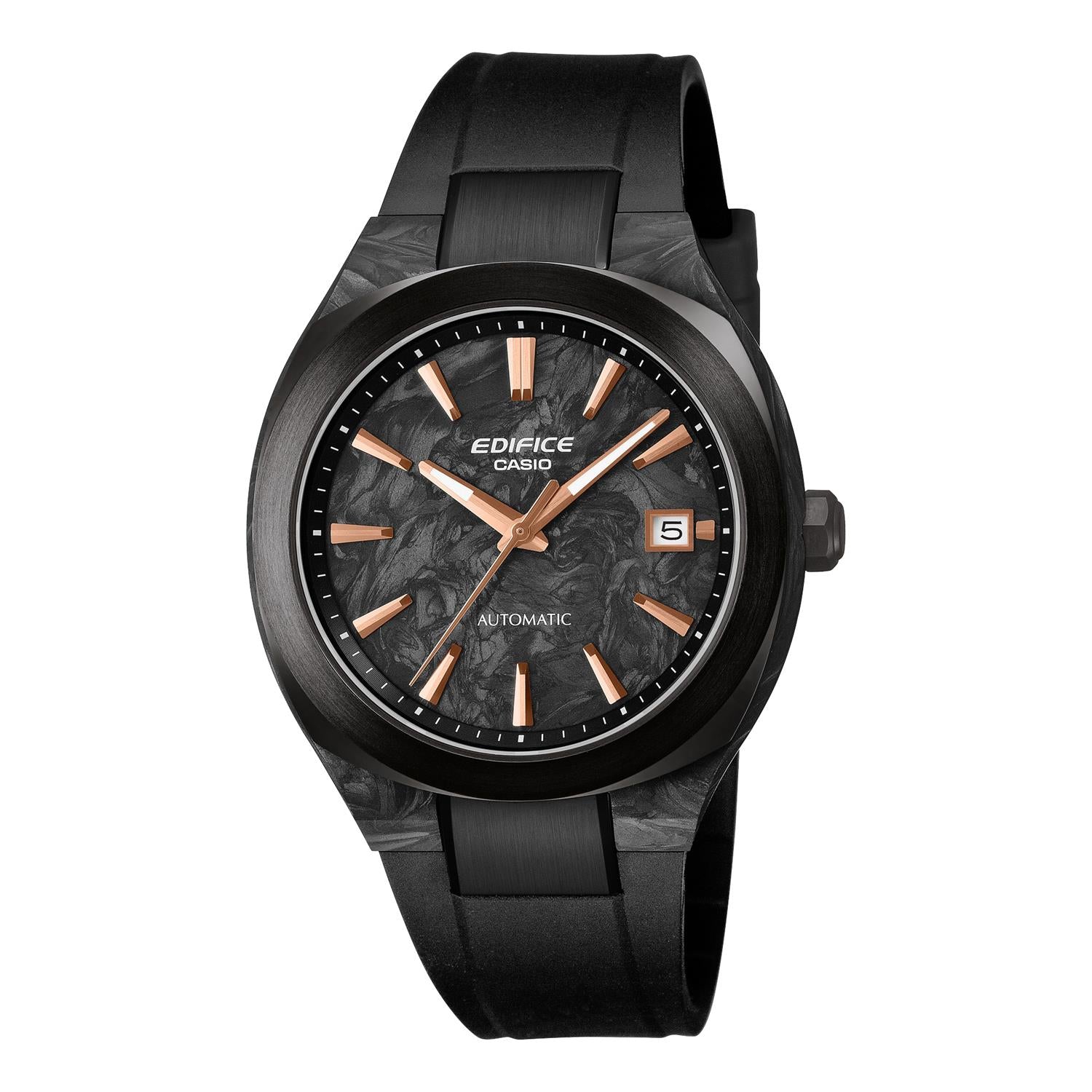 カシオ エディフィス CASIO EDIFICE EFK-200XPB-1AJF マーブルブラック ローズゴールド フォージドカーボンケース＆ダイアル  シースルーバック サファイアガラス メンズ 腕時計 watch  【0726】
