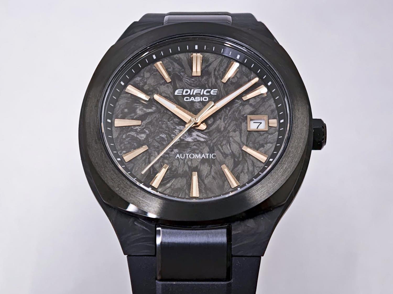 カシオ エディフィス CASIO EDIFICE EFK-200XPB-1AJF マーブルブラック ローズゴールド フォージドカーボンケース＆ダイアル  シースルーバック サファイアガラス メンズ 腕時計 watch  【0726】