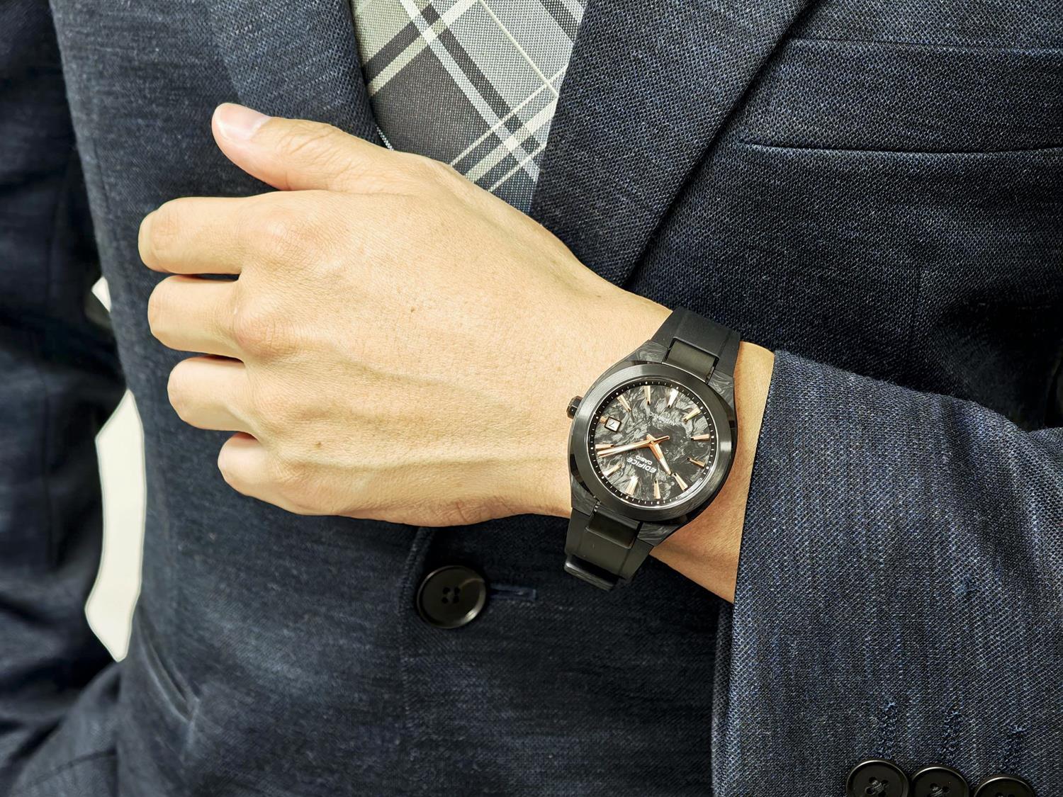 カシオ エディフィス CASIO EDIFICE EFK-200XPB-1AJF マーブルブラック ローズゴールド フォージドカーボンケース＆ダイアル  シースルーバック サファイアガラス メンズ 腕時計 watch  【0726】