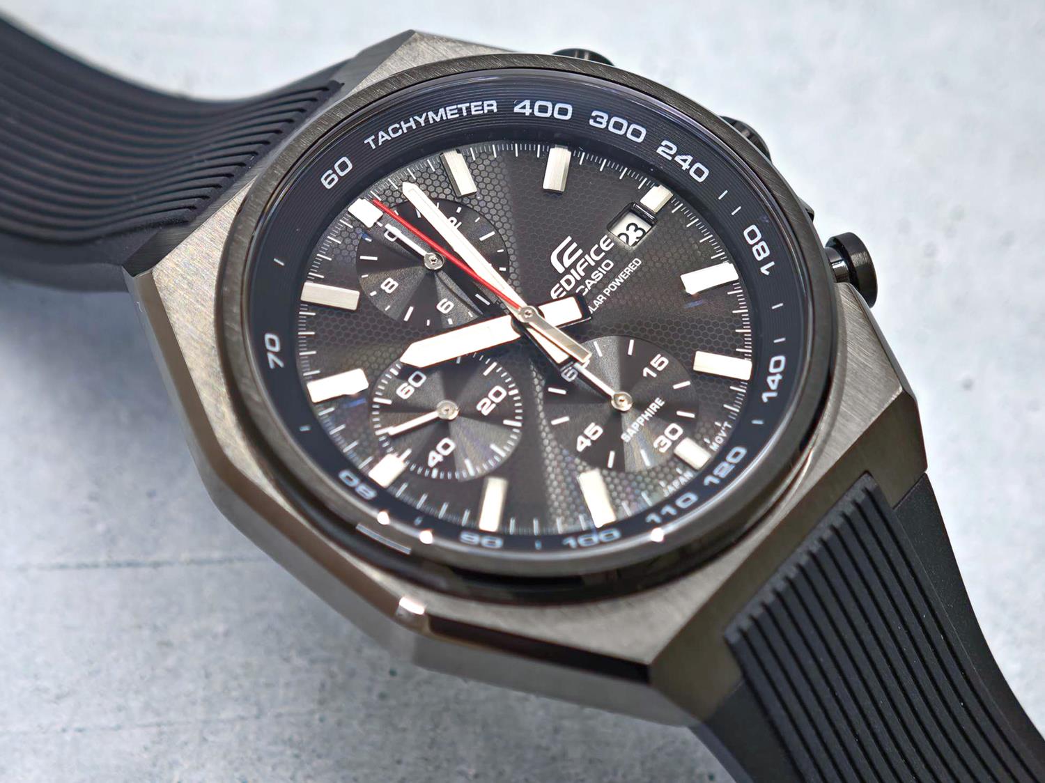 カシオ エディフィス CASIO EDIFICE EFS-S660PB-1AJF ソーラー 10気圧防水 1/20秒クロノグラフ タキメーター サファイアガラス CASIO EDIFICE【0826】※8月7日発売予定