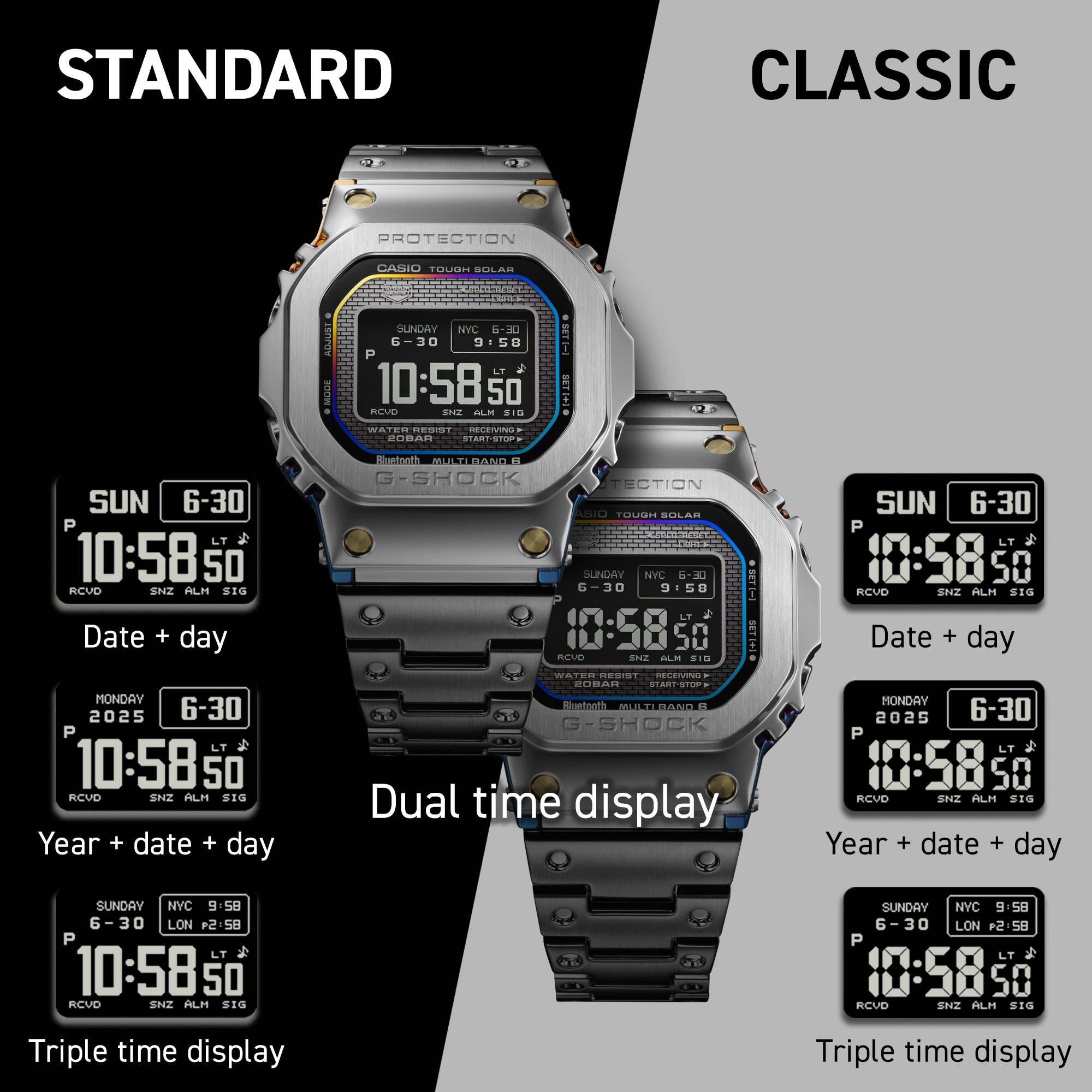 カシオ G-SHOCK GMW-BZ5000RC-1JR CASIO WATCH Partner Shopモデル レインボーIP フルメタル MIP液晶 電波ソーラー Bluetooth ジーショック 腕時計 メンズ  CASIO G-SHOCK公式掲載店【cx01】【0426】【店頭受取可能商品】※完売いたしました
