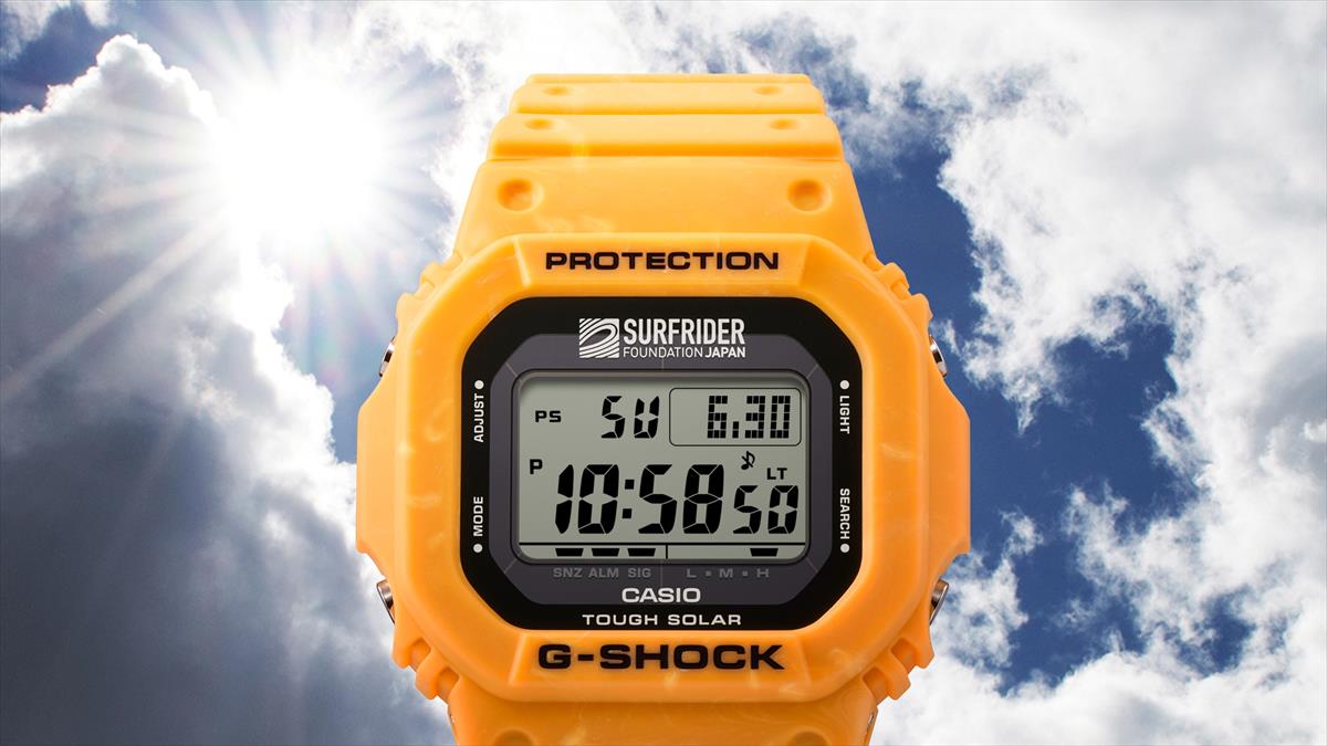 カシオ Gショック G-5600SFJ-9JR SURFRIDER FOUNDATION JAPAN コラボ #oceanfriendlylifestyle  CASIO G-SHOCK公式掲載店【0625】【店頭受取可能商品】