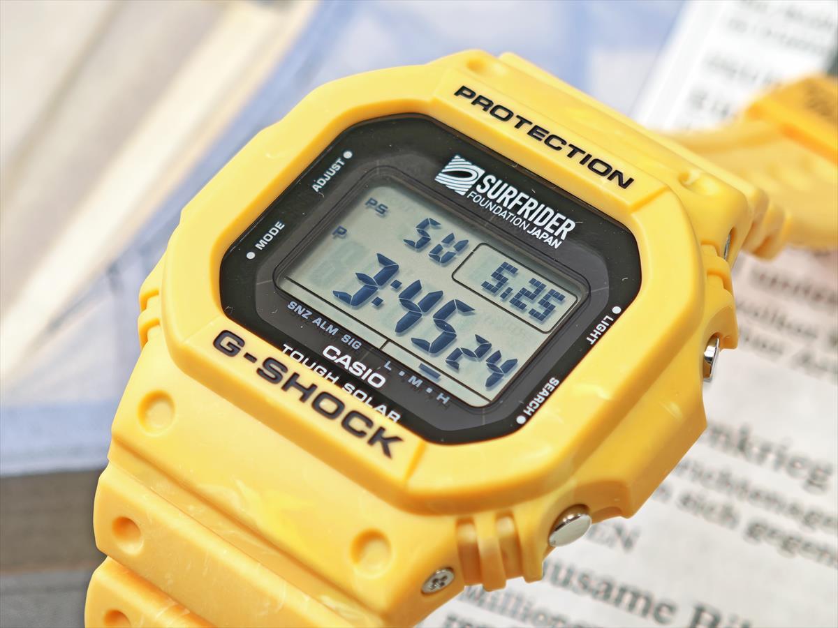 カシオ Gショック G-5600SFJ-9JR SURFRIDER FOUNDATION JAPAN コラボ #oceanfriendlylifestyle  CASIO G-SHOCK公式掲載店【0625】【店頭受取可能商品】