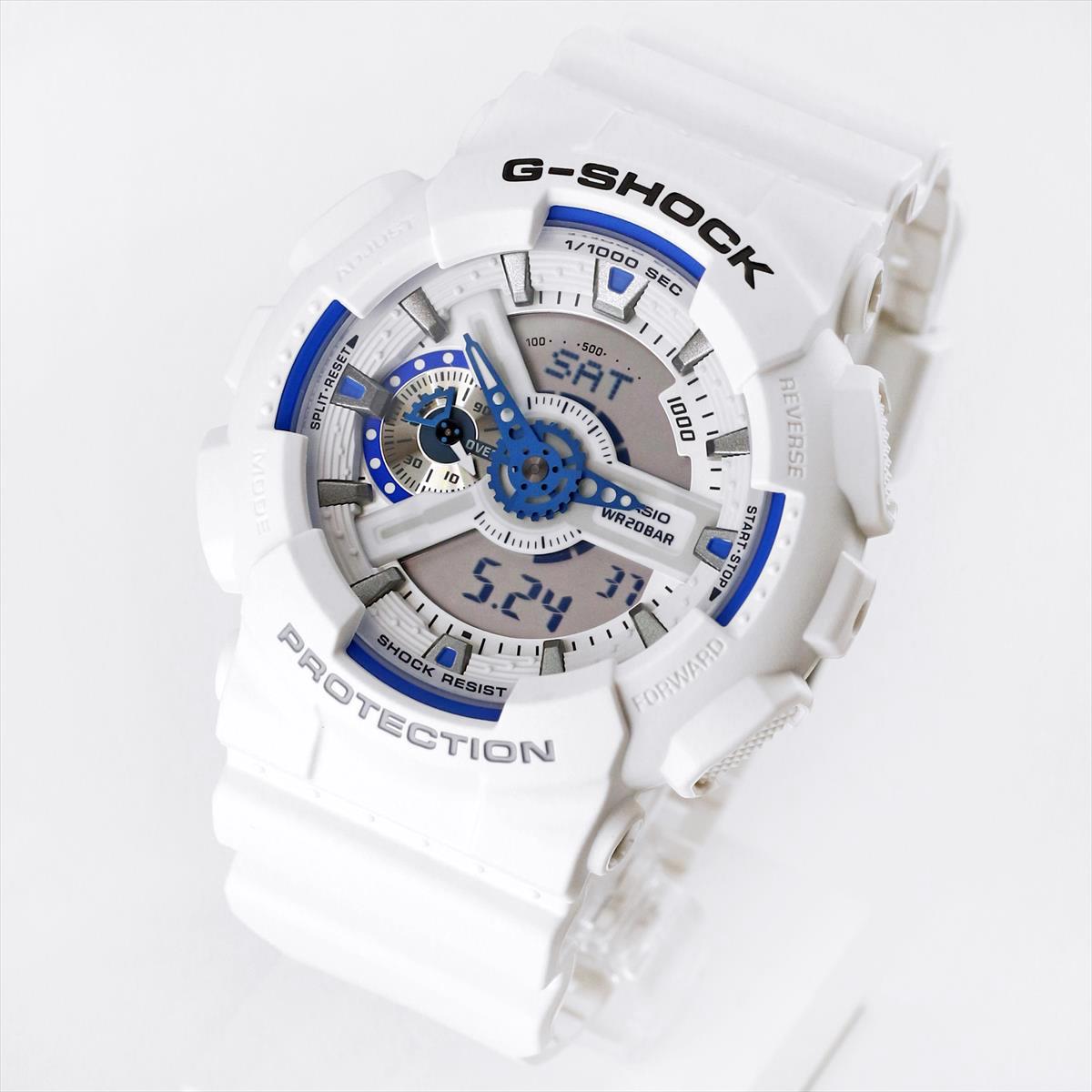 カシオ Gショック GA-110HDS-7AJF HIDDEN GLOW シリーズ ブルー蓄光フェイス CASIO G-SHOCK公式掲載店【0625】【店頭受取可能商品】