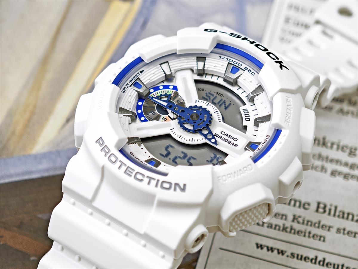カシオ Gショック GA-110HDS-7AJF HIDDEN GLOW シリーズ ブルー蓄光フェイス CASIO G-SHOCK公式掲載店【0625】【店頭受取可能商品】