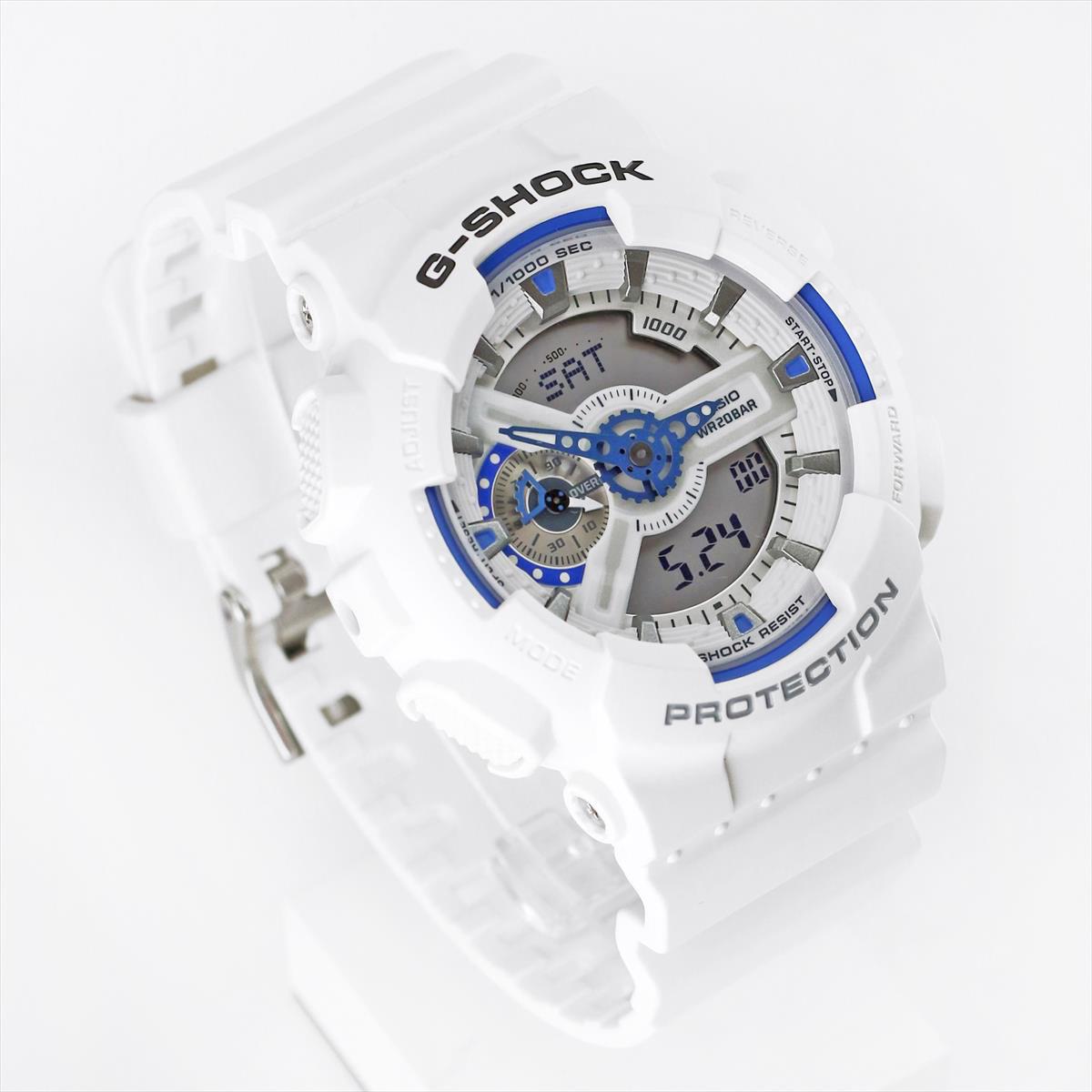 カシオ Gショック GA-110HDS-7AJF HIDDEN GLOW シリーズ ブルー蓄光フェイス CASIO G-SHOCK公式掲載店【0625】【店頭受取可能商品】