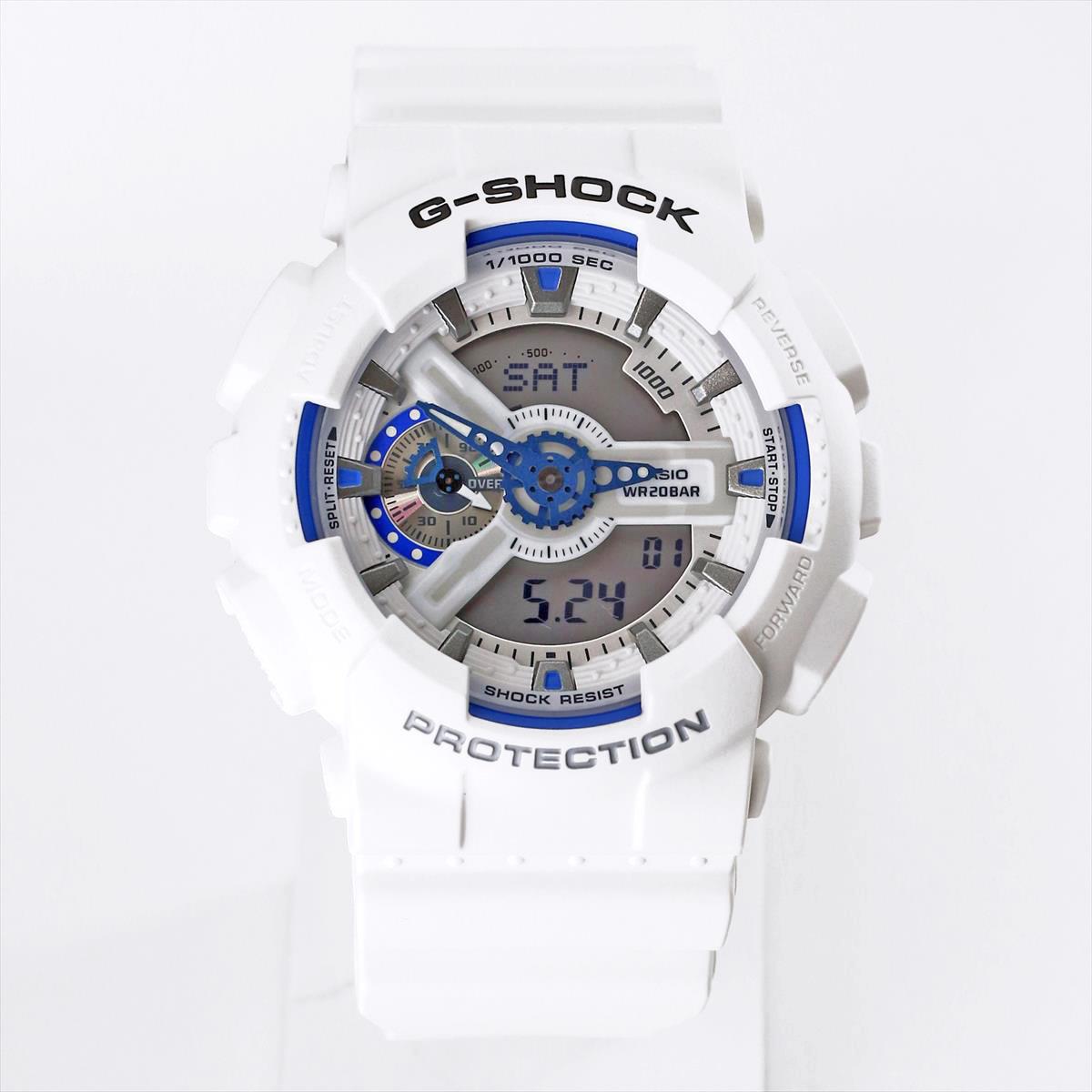 カシオ Gショック GA-110HDS-7AJF HIDDEN GLOW シリーズ ブルー蓄光フェイス CASIO G-SHOCK公式掲載店【0625】【店頭受取可能商品】