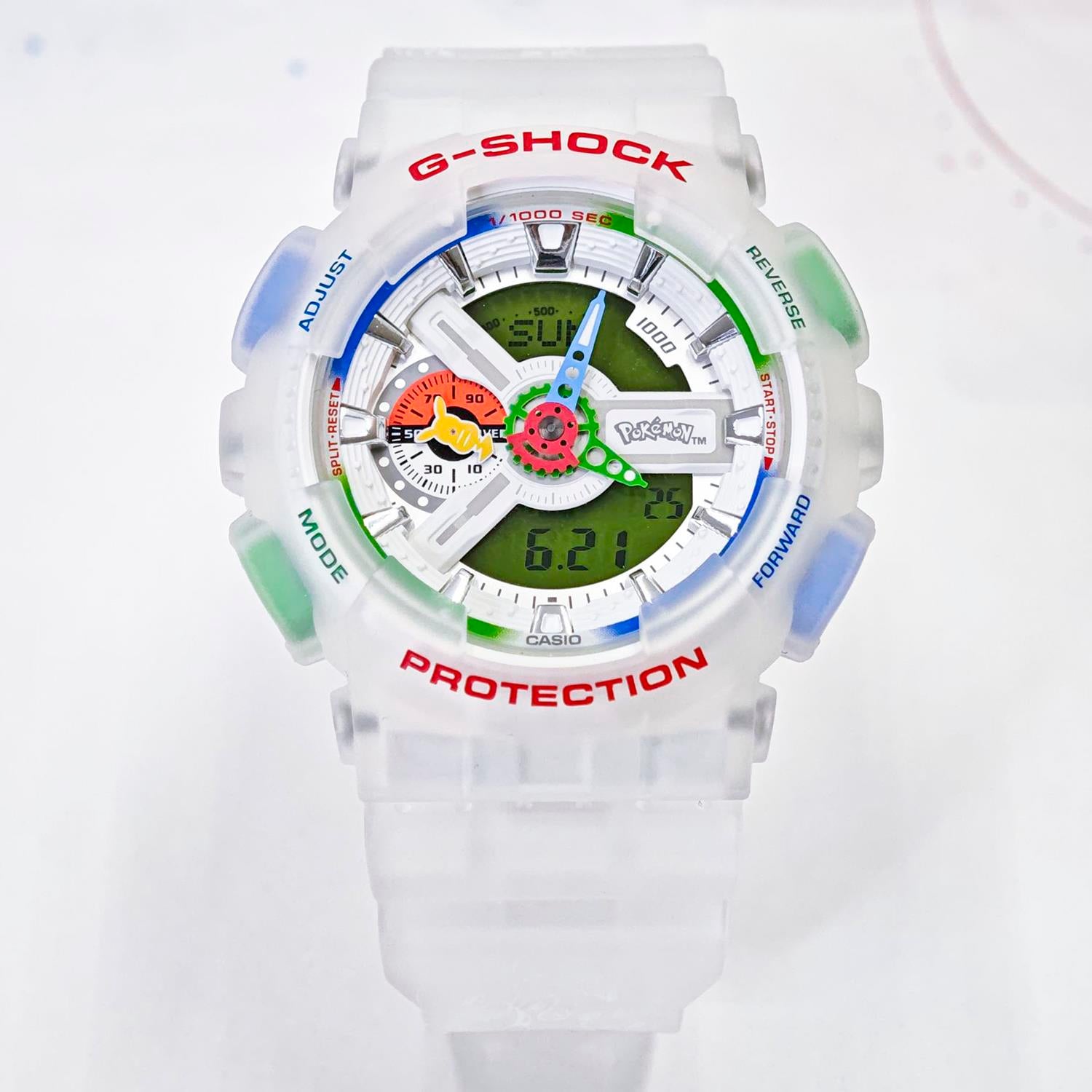 カシオ Gショック CASIO G-SHOCK ポケモン 30周年記念 コラボレーションモデル GA-110PKM-7AJR ピカチュウ ミュウ モンスターボール  メンズ 腕時計 watch カシオ ジーショック CASIO G-SHOCK 公式サイト掲載店【0726】【cx01】【店頭受取可能商品】