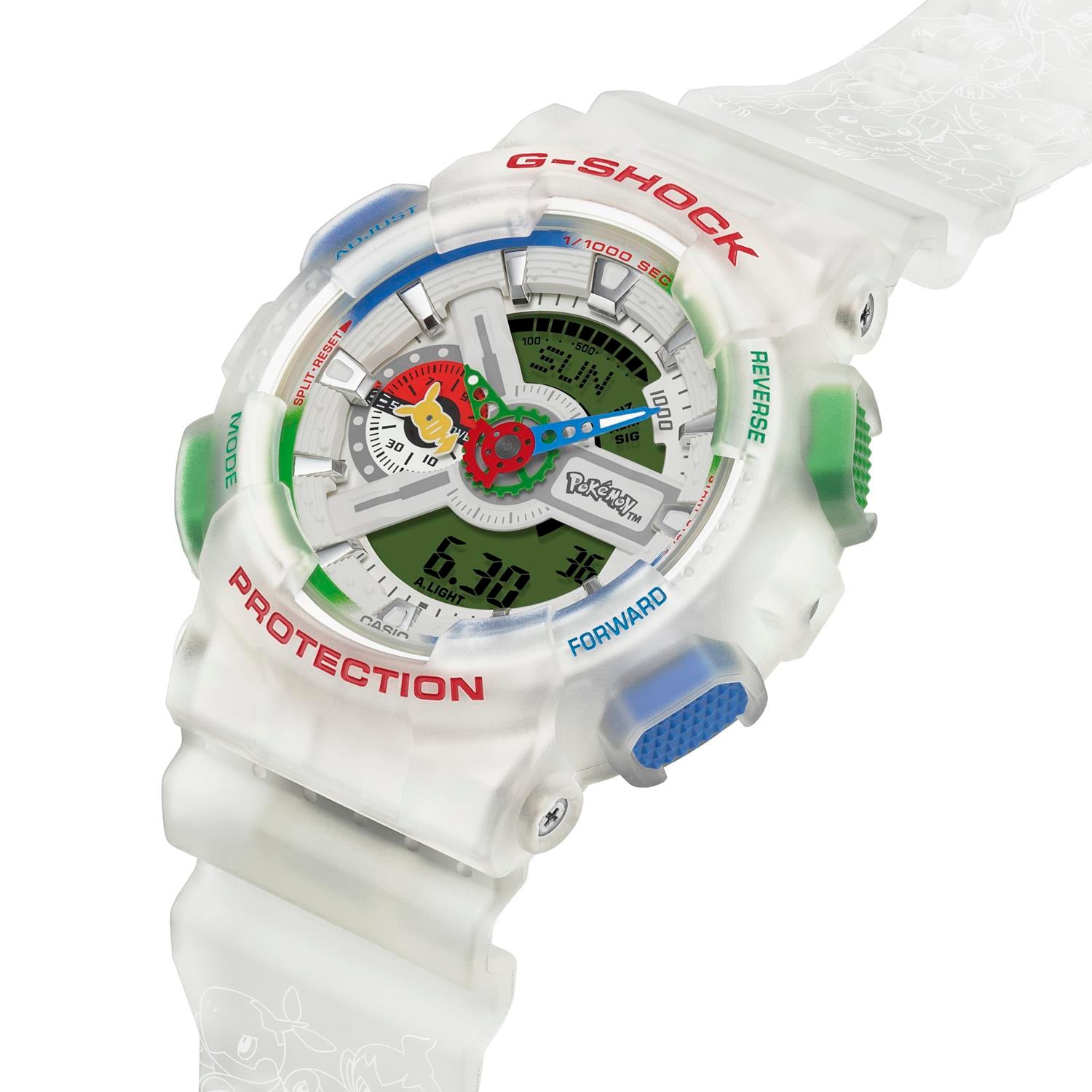 カシオ Gショック CASIO G-SHOCK ポケモン 30周年記念 コラボレーションモデル GA-110PKM-7AJR ピカチュウ ミュウ モンスターボール  メンズ 腕時計 watch カシオ ジーショック CASIO G-SHOCK 公式サイト掲載店【0726】【cx01】【店頭受取可能商品】