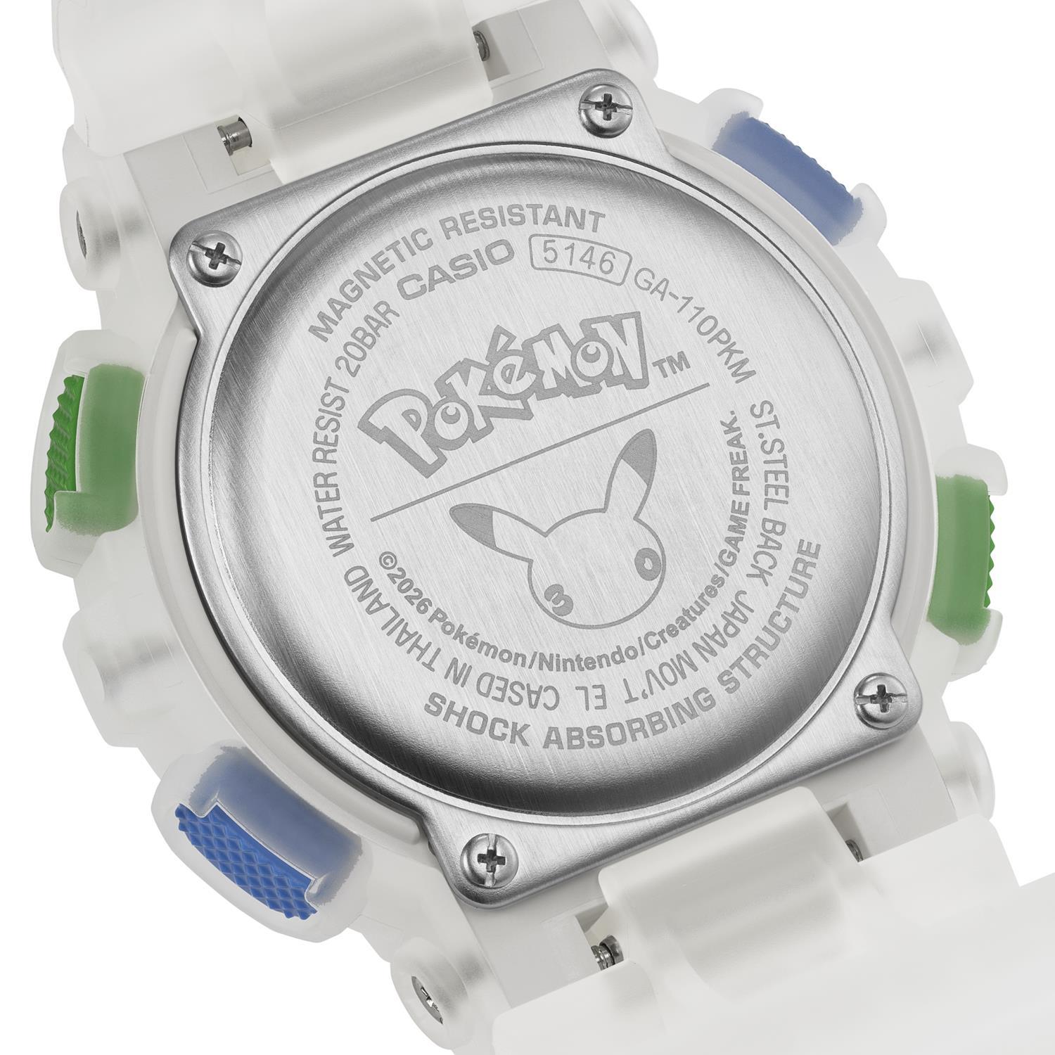 カシオ Gショック CASIO G-SHOCK ポケモン 30周年記念 コラボレーションモデル GA-110PKM-7AJR ピカチュウ ミュウ モンスターボール  メンズ 腕時計 watch カシオ ジーショック CASIO G-SHOCK 公式サイト掲載店【0726】【cx01】【店頭受取可能商品】