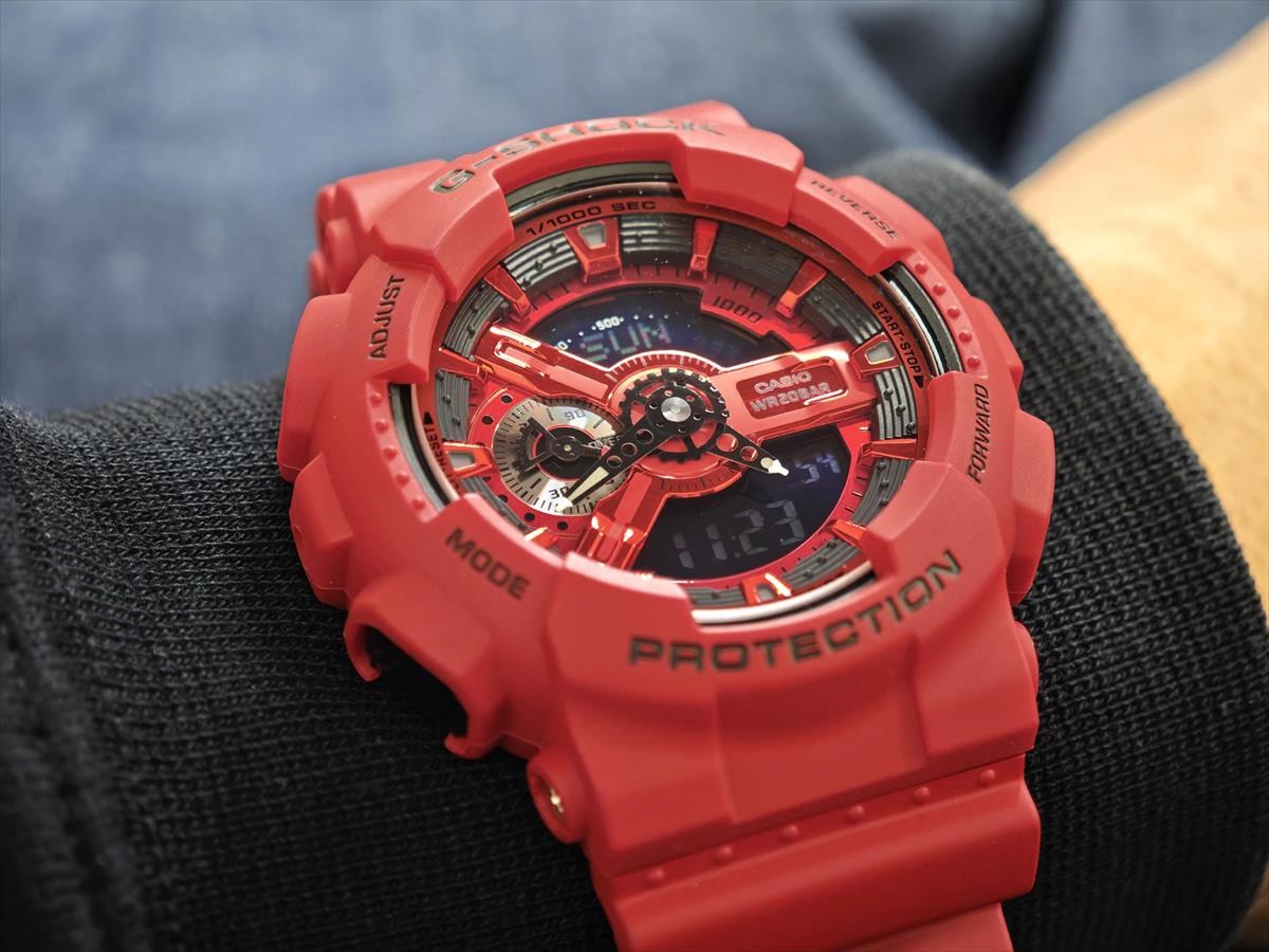 カシオ Gショック GA-110RRB-4AJF Iconic Styles レッド  CASIO G-SHOCK 公式サイト掲載店【1225】【rx01】【店頭受取可能商品】