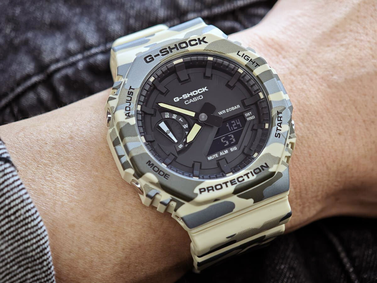 カシオ Gショック オリジナルカモフラージュシリーズ GA-2100CM-5AJF 2100シリーズ CASIO G-SHOCK 公式サイト掲載店【0226】【店頭受取可能商品】