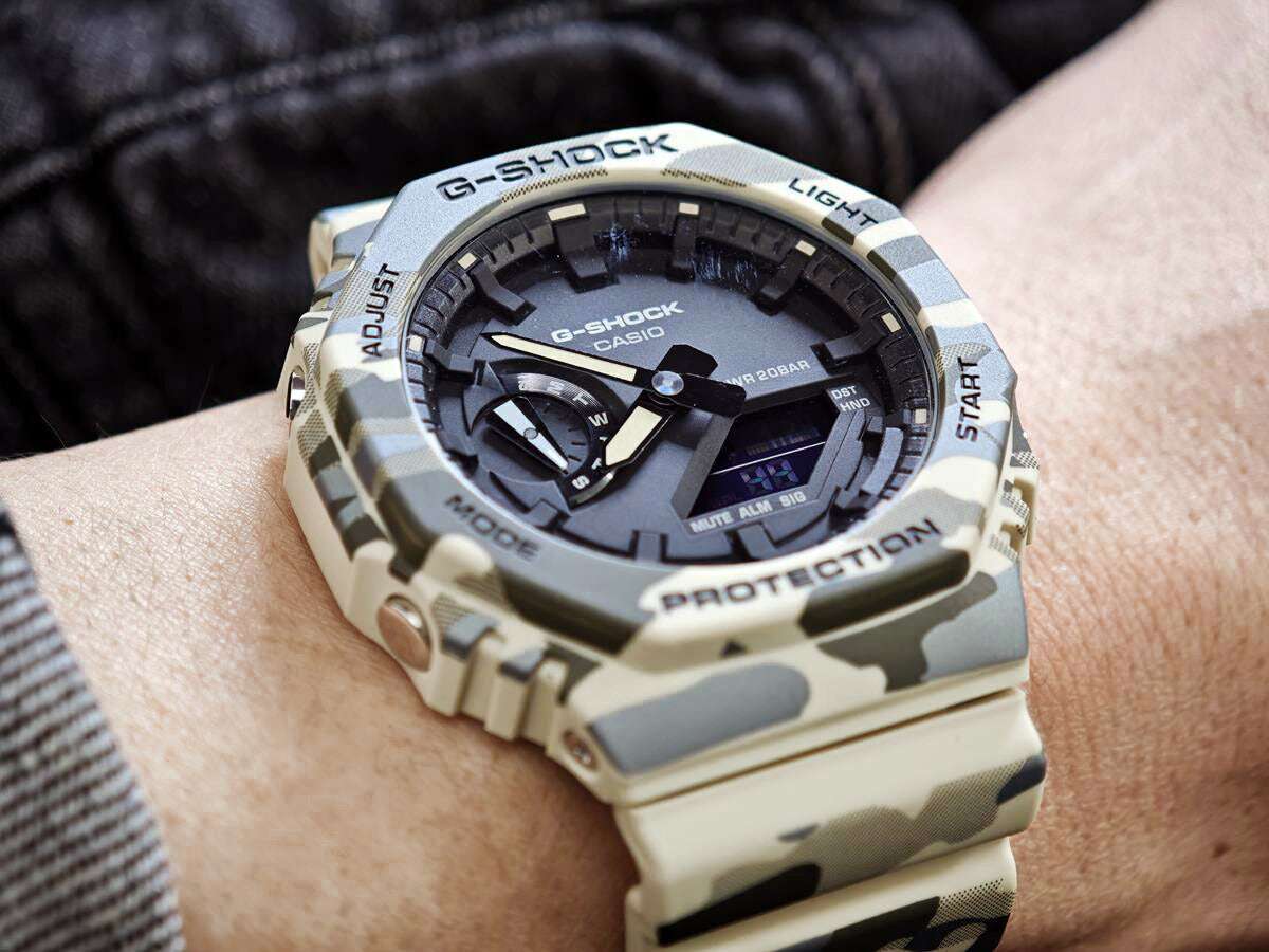 カシオ Gショック オリジナルカモフラージュシリーズ GA-2100CM-5AJF 2100シリーズ CASIO G-SHOCK 公式サイト掲載店【0226】【店頭受取可能商品】