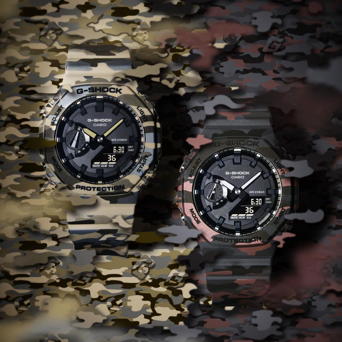 カシオ Gショック オリジナルカモフラージュシリーズ GA-2100CM-5AJF 2100シリーズ CASIO G-SHOCK 公式サイト掲載店【0226】【店頭受取可能商品】