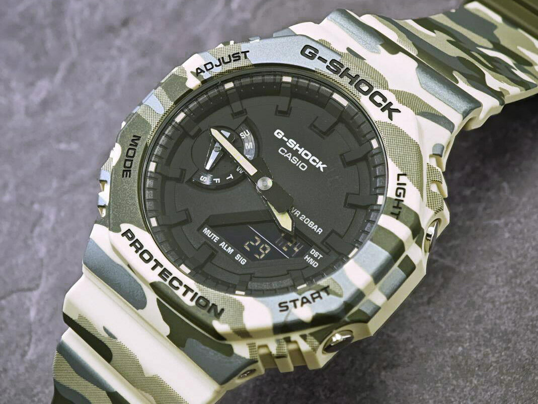 カシオ Gショック オリジナルカモフラージュシリーズ GA-2100CM-5AJF 2100シリーズ CASIO G-SHOCK 公式サイト掲載店【0226】【店頭受取可能商品】
