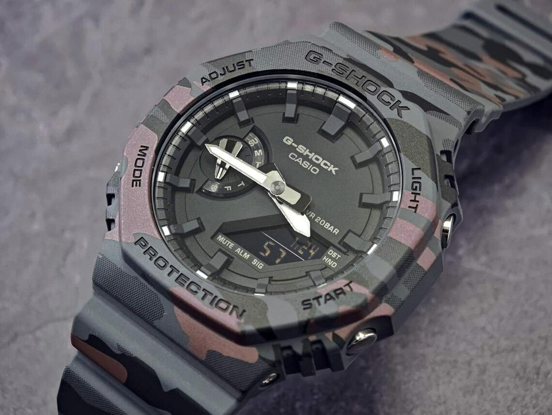 カシオ Gショック オリジナルカモフラージュシリーズ GA-2100CM-8AJF 2100シリーズ CASIO G-SHOCK 公式サイト掲載店【0226】※2月6日発売予定【店頭受取可能商品】