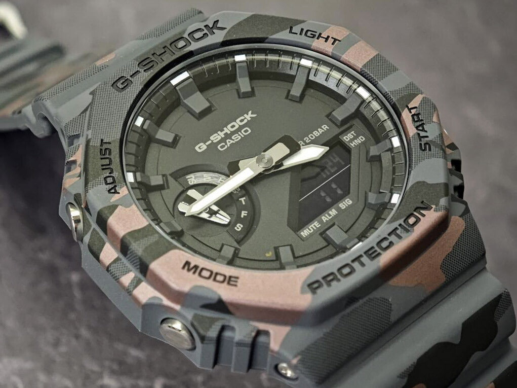 カシオ Gショック オリジナルカモフラージュシリーズ GA-2100CM-8AJF 2100シリーズ CASIO G-SHOCK 公式サイト掲載店【0226】※2月6日発売予定【店頭受取可能商品】