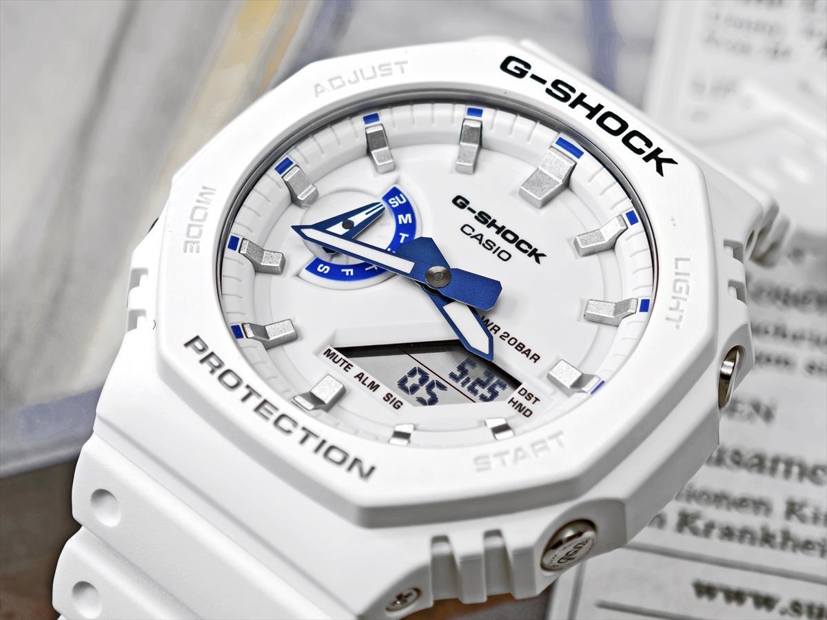 カシオ Gショック GA-2100HDS-7AJF HIDDEN GLOW シリーズ ブルー蓄光フェイス CASIO G-SHOCK公式掲載店【0625】【店頭受取可能商品】