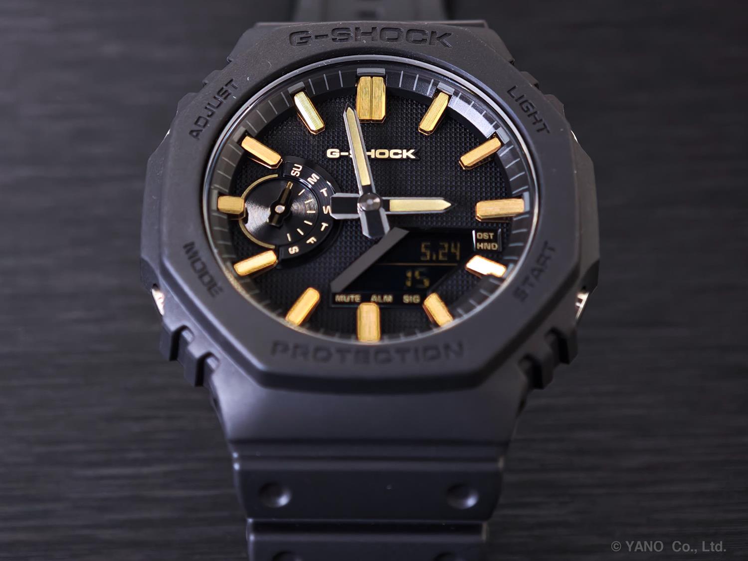 カシオ Gショック GA-2100LXB-1A9JF LUXE BLACK ゴールドアクセント ミニマリズム マットブラック 2100シリーズ 再解釈 CASIO G-SHOCK 公式サイト掲載店【0626】※6月19日発売【店頭受取可能商品】