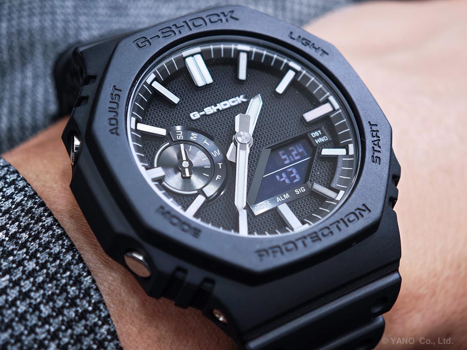 カシオ Gショック GA-2100LXB-1AJF LUXE BLACK ミニマリズム マットブラック 2100シリーズ 再解釈 CASIO G-SHOCK 公式サイト掲載店【0626】※6月19日発売【店頭受取可能商品】
