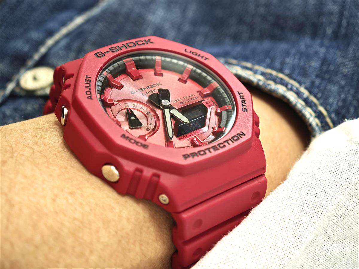 カシオ Gショック GA-2100RRB-4AJF Iconic Styles レッド  CASIO G-SHOCK 公式サイト掲載店【1225】【rx01】【店頭受取可能商品】