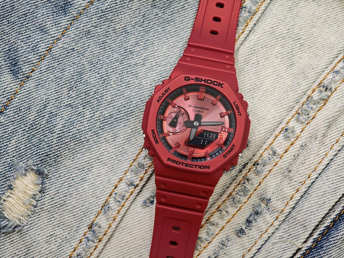 カシオ Gショック GA-2100RRB-4AJF Iconic Styles レッド  CASIO G-SHOCK 公式サイト掲載店【1225】【rx01】【店頭受取可能商品】