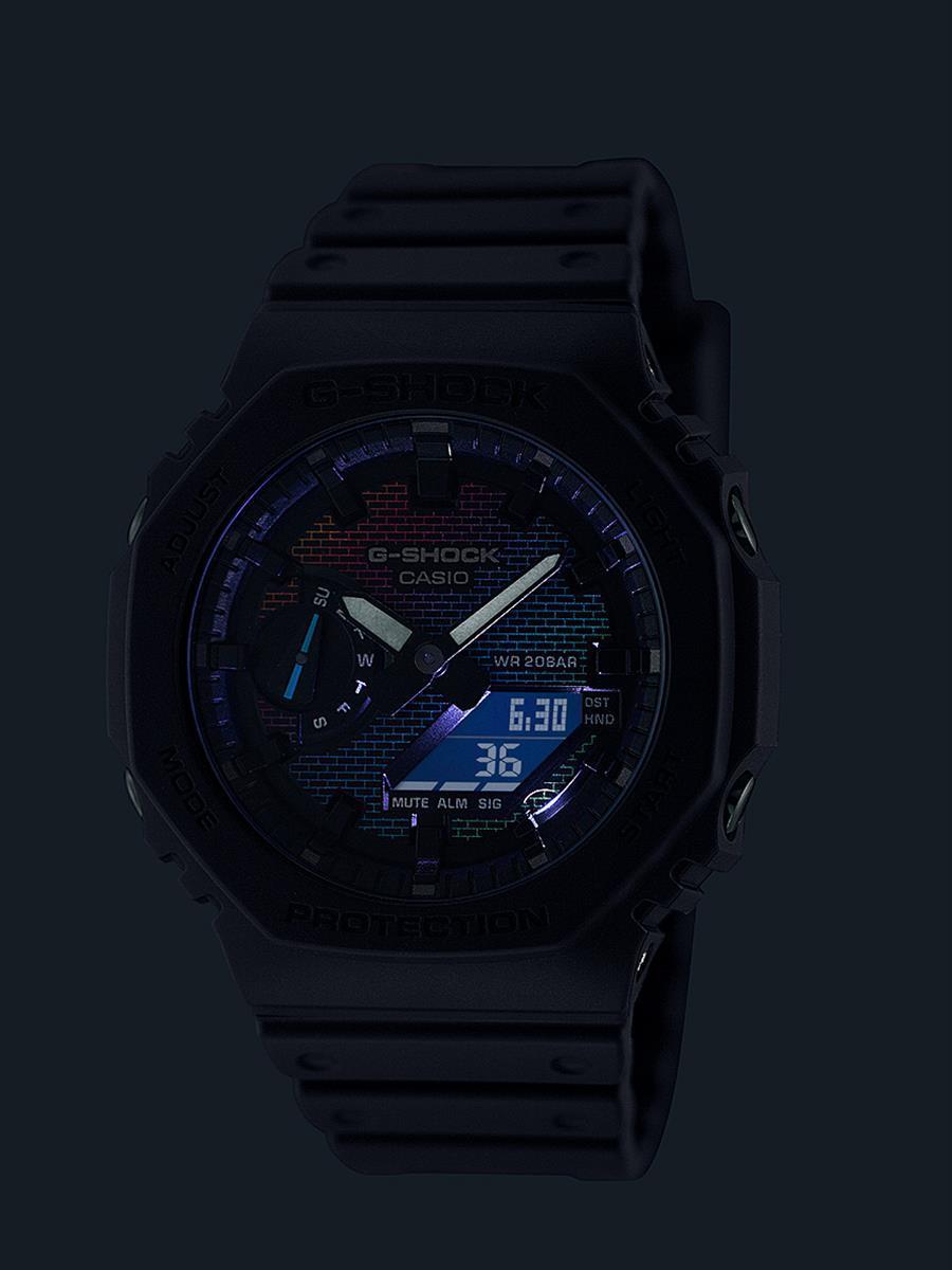 カシオ Gショック GA-2100RW-1AJF レインボーカラー CASIO G-SHOCK【0824】_10spl【店頭受取可能商品】