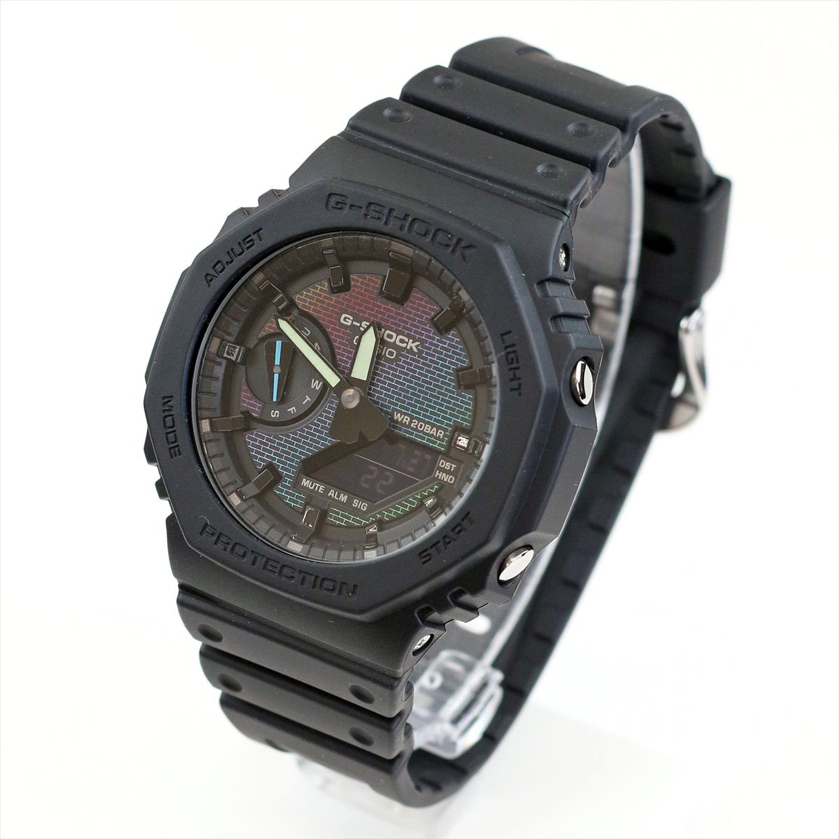 カシオ Gショック GA-2100RW-1AJF レインボーカラー CASIO G-SHOCK【0824】_10spl【店頭受取可能商品】