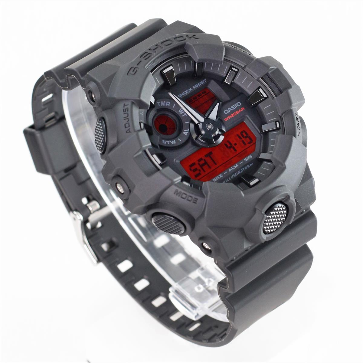 カシオ Gショック GA-700BBR-1AJF ブラック×レッド CASIO G-SHOCK【0525】_10spl【店頭受取可能商品】