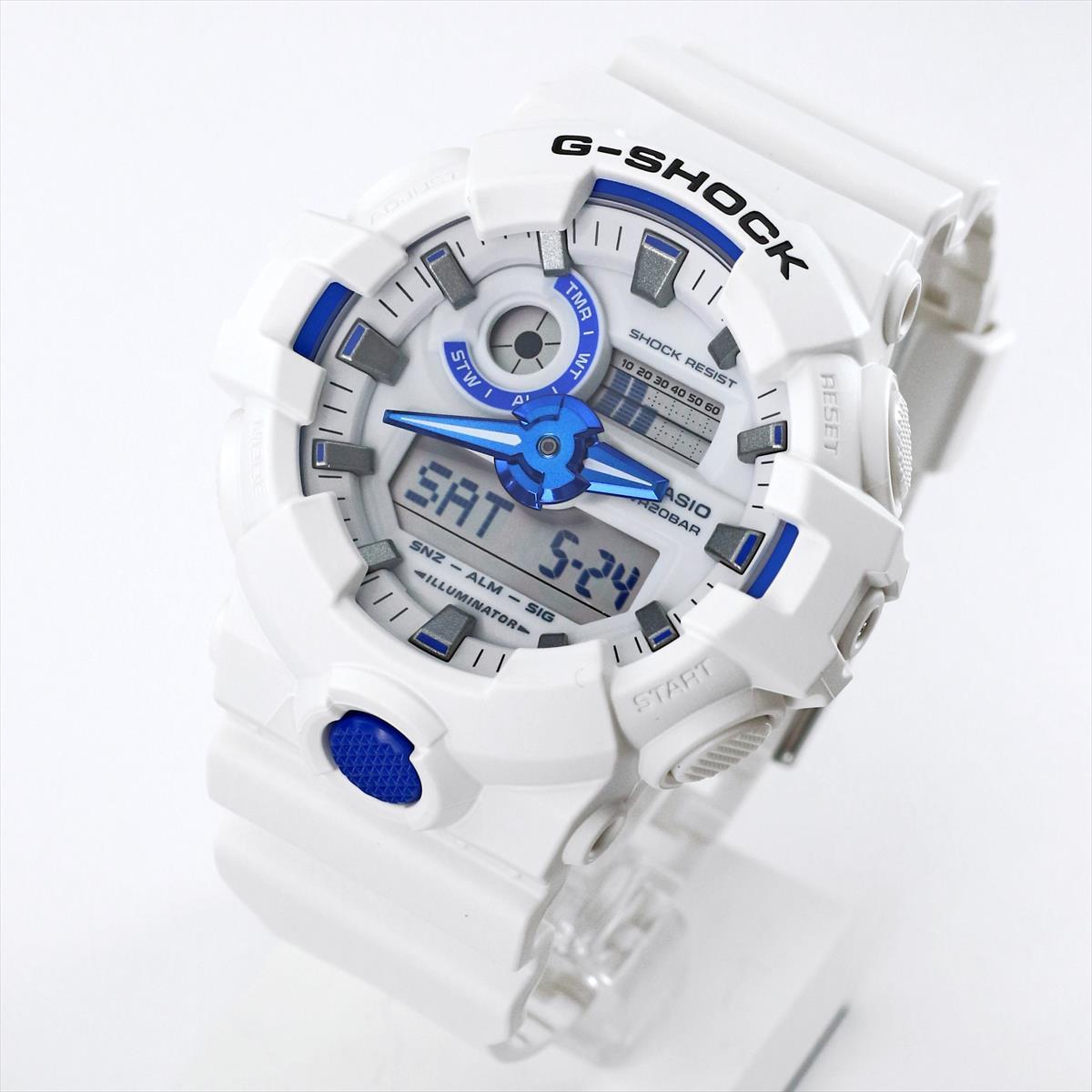 カシオ Gショック GA-700HDS-7AJF HIDDEN GLOW シリーズ ブルー蓄光フェイス CASIO G-SHOCK公式掲載店【0625】【店頭受取可能商品】