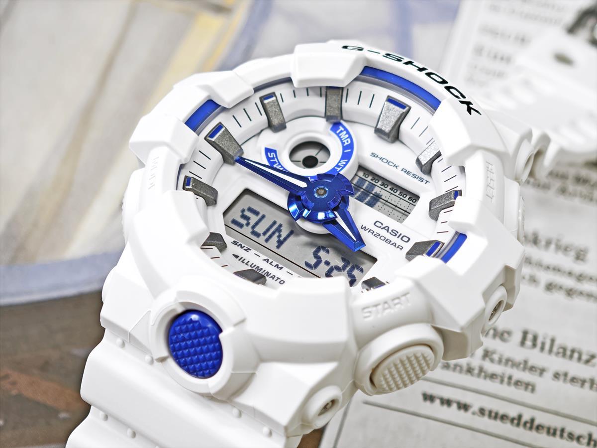 カシオ Gショック GA-700HDS-7AJF HIDDEN GLOW シリーズ ブルー蓄光フェイス CASIO G-SHOCK公式掲載店【0625】【店頭受取可能商品】
