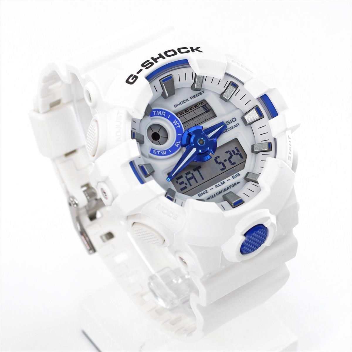 カシオ Gショック GA-700HDS-7AJF HIDDEN GLOW シリーズ ブルー蓄光フェイス CASIO G-SHOCK公式掲載店【0625】【店頭受取可能商品】