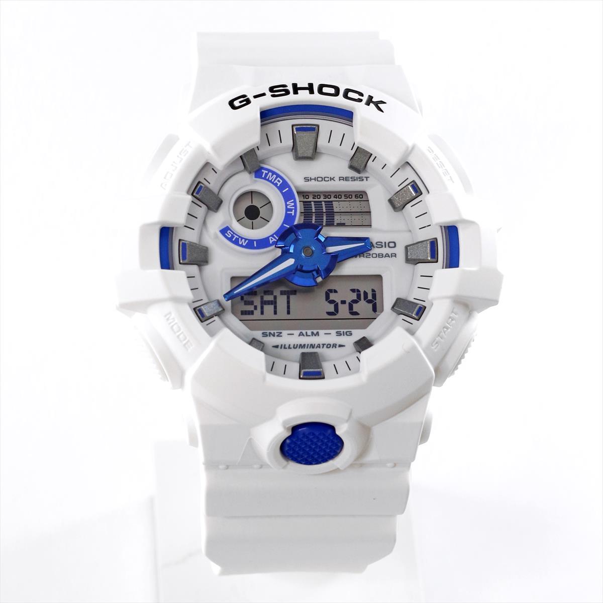 カシオ Gショック GA-700HDS-7AJF HIDDEN GLOW シリーズ ブルー蓄光フェイス CASIO G-SHOCK公式掲載店【0625】【店頭受取可能商品】