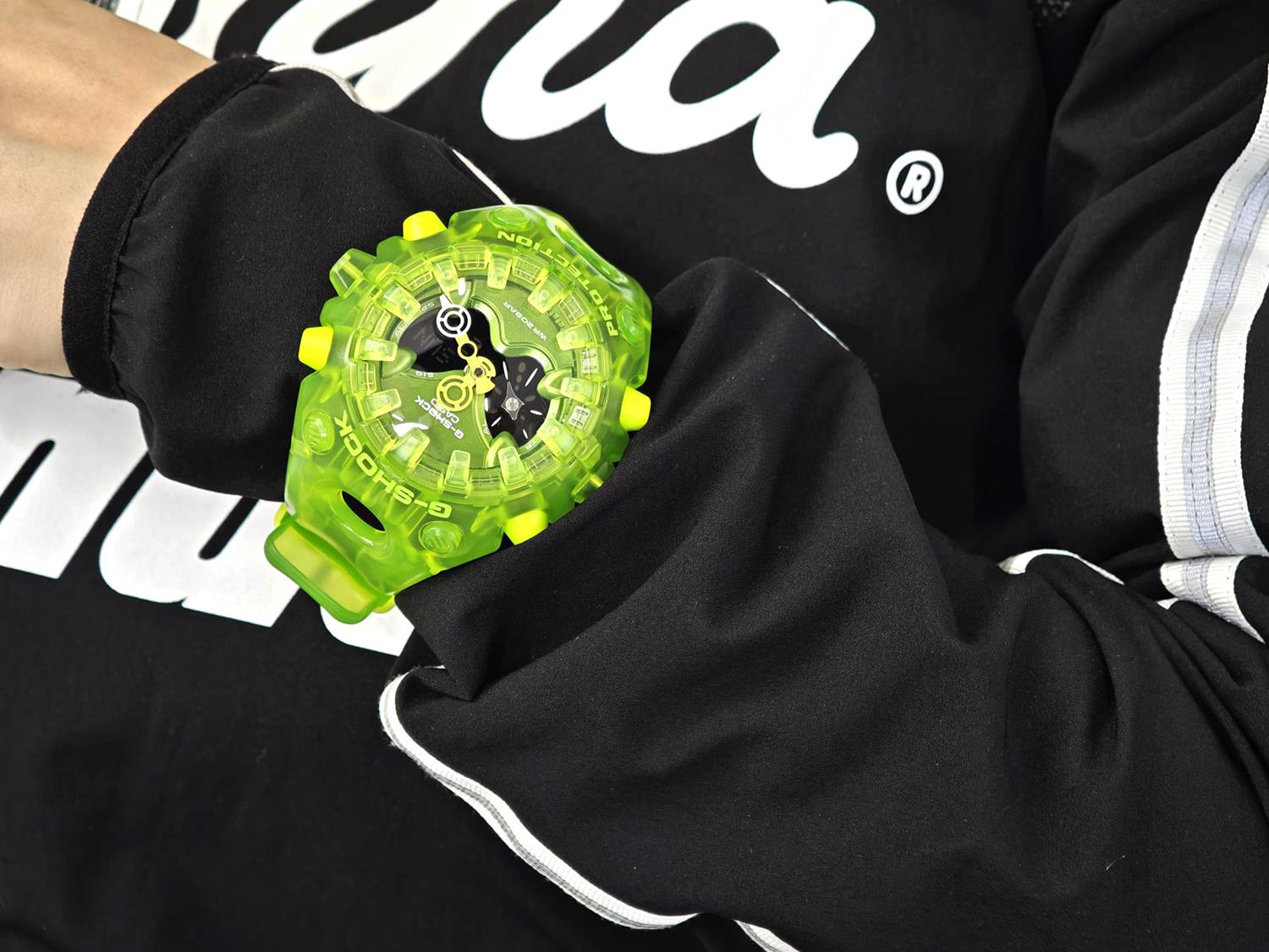 カシオ Gショック TRANSPARENT PACK GA-V01SKE-3AJF グリーンスケルトン ショックリリース針 電池寿命約10年 Y2Kテック CASIO G-SHOCK公式サイト掲載店【0326】※3月6日発売予定