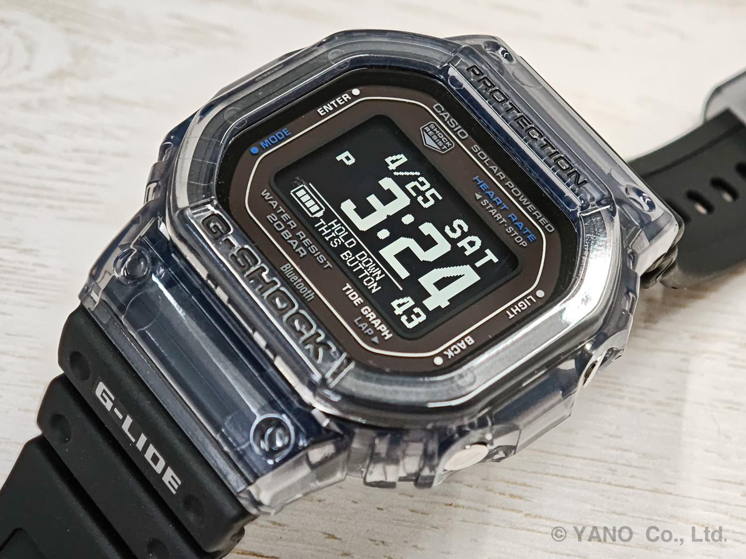 G-SHOCK G-LIDE GBX-H5600-1JR ブラック 心拍計 光学式センサー 潮汐情報（タイドグラフ） モバイルリンク機能 ソーラーアシスト充電 腕時計 カシオ 国内正規品 ジーショック CASIO G-SHOCK 公式サイト掲載店【0526】※5月15日発売予定