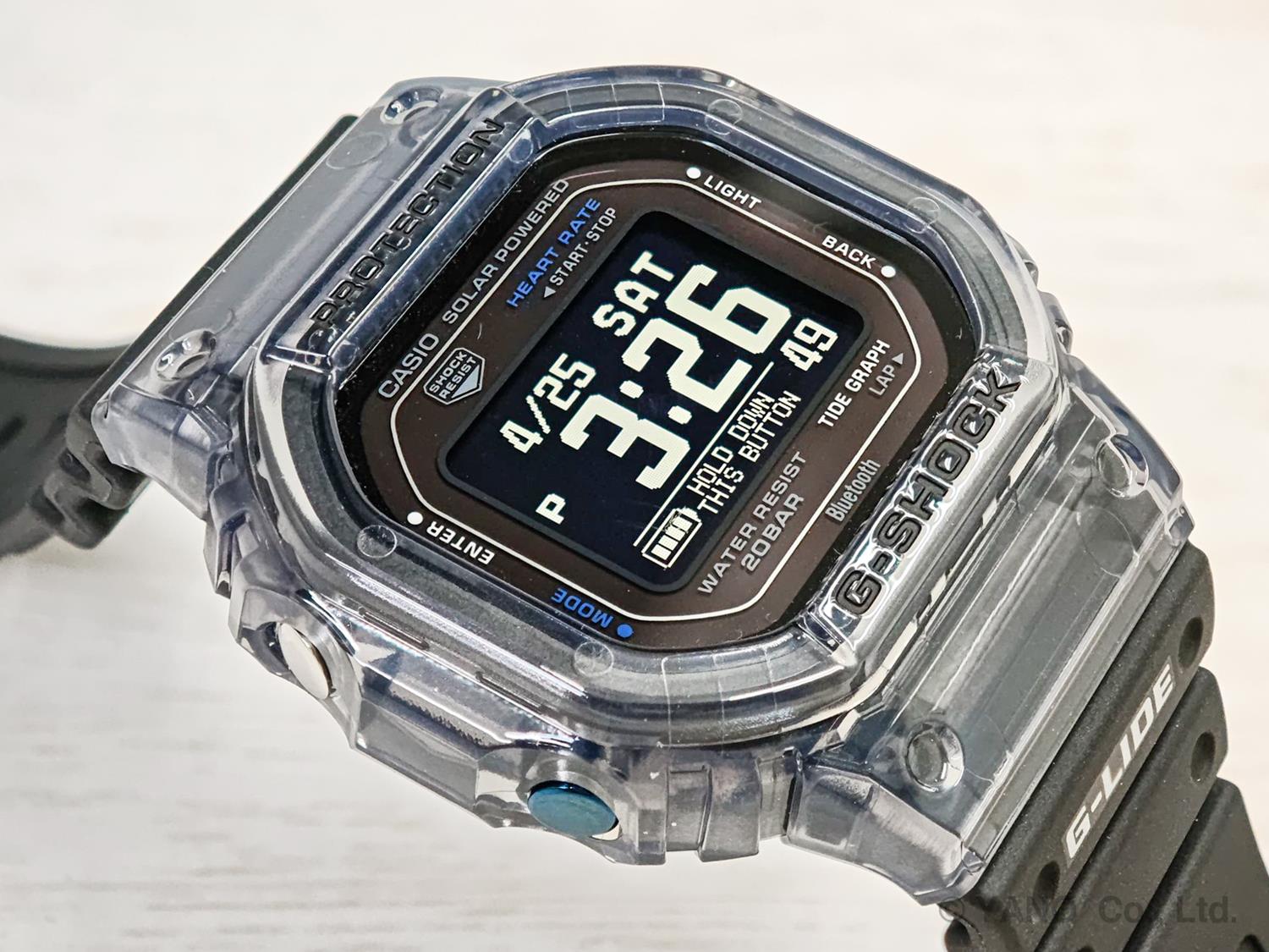G-SHOCK G-LIDE GBX-H5600-1JR ブラック 心拍計 光学式センサー 潮汐情報（タイドグラフ） モバイルリンク機能 ソーラーアシスト充電 腕時計 カシオ 国内正規品 ジーショック CASIO G-SHOCK 公式サイト掲載店【0526】※5月15日発売予定