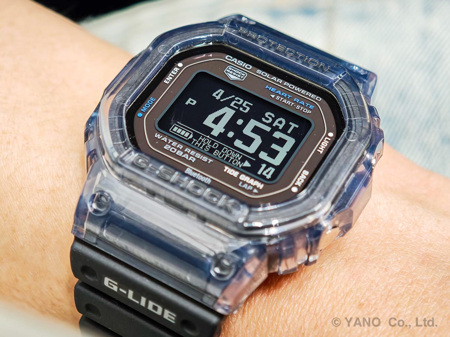 G-SHOCK G-LIDE GBX-H5600-1JR ブラック 心拍計 光学式センサー 潮汐情報（タイドグラフ） モバイルリンク機能 ソーラーアシスト充電 腕時計 カシオ 国内正規品 ジーショック CASIO G-SHOCK 公式サイト掲載店【0526】※5月15日発売予定
