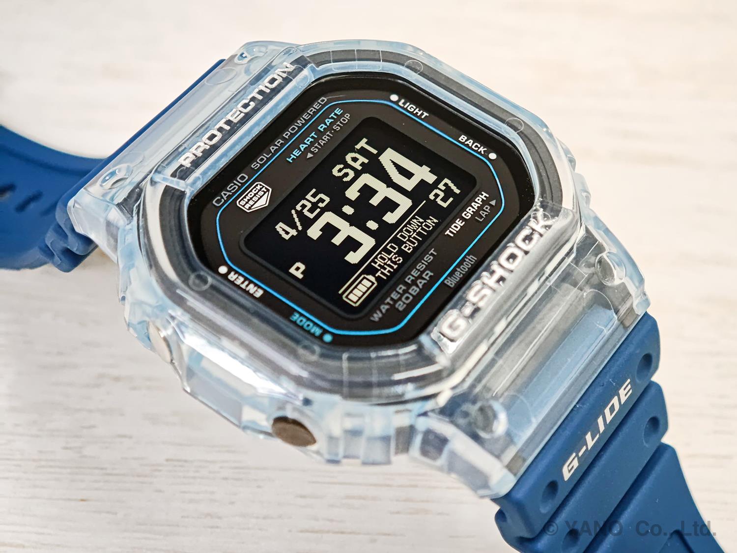 G-SHOCK G-LIDE GBX-H5600-2JR ブルー 心拍計 光学式センサー 潮汐情報（タイドグラフ） モバイルリンク機能 ソーラーアシスト充電 腕時計 カシオ 国内正規品 ジーショック CASIO G-SHOCK 公式サイト掲載店【0526】