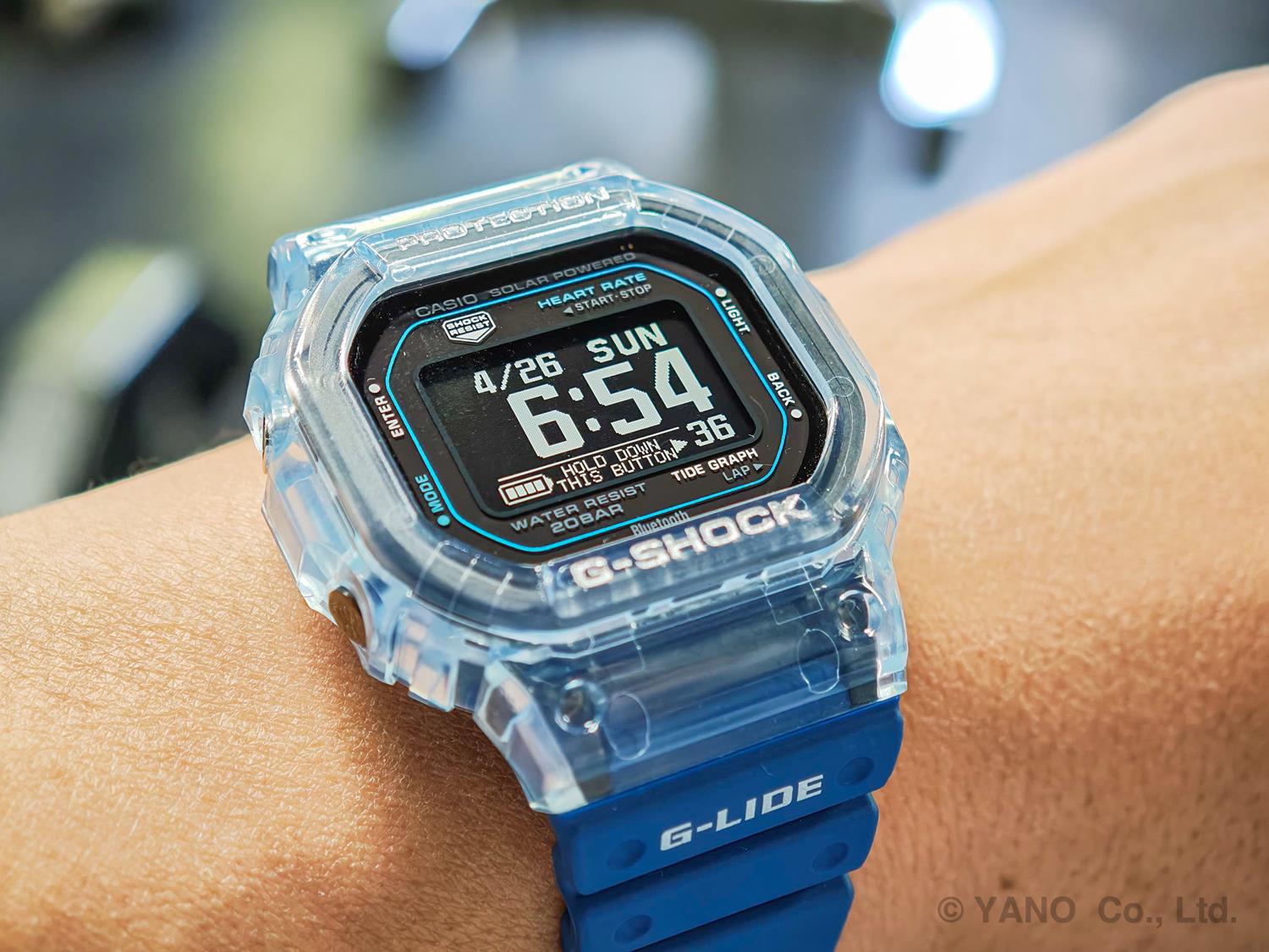 G-SHOCK G-LIDE GBX-H5600-2JR ブルー 心拍計 光学式センサー 潮汐情報（タイドグラフ） モバイルリンク機能 ソーラーアシスト充電 腕時計 カシオ 国内正規品 ジーショック CASIO G-SHOCK 公式サイト掲載店【0526】