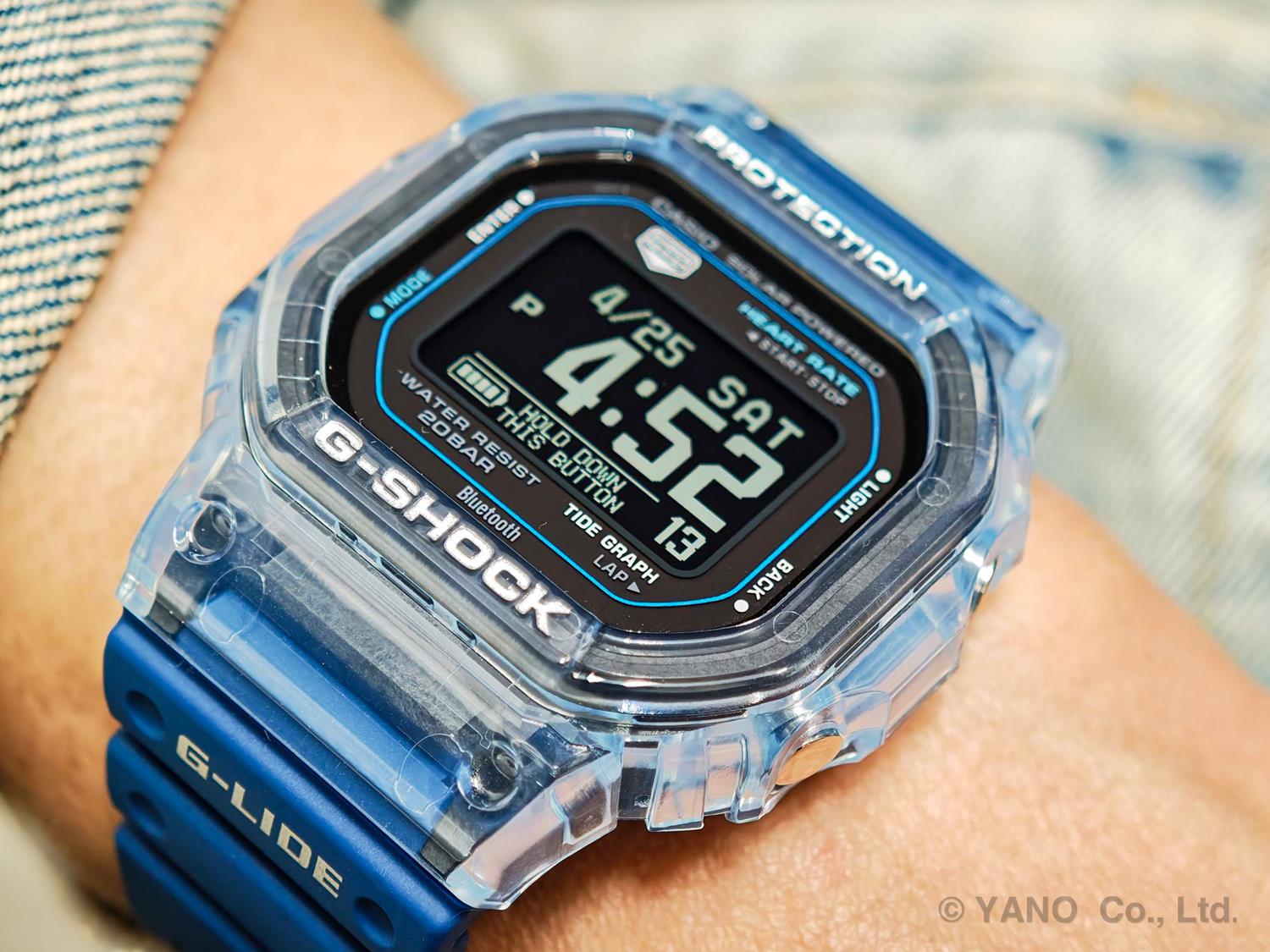 G-SHOCK G-LIDE GBX-H5600-2JR ブルー 心拍計 光学式センサー 潮汐情報