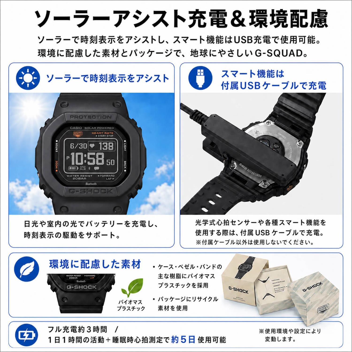 カシオ Gショック GBX-H5600KI-5JR G-LIDE 五十嵐カノア シグネチャーモデル 心拍計 ブラウン バイオマスプラスチック タイドグラフ 高精細MIP液晶 メンズ 腕時計 防水 watch ジーショック CASIO G-SHOCK 公式サイト掲載店【0726】※7月17日発売予定