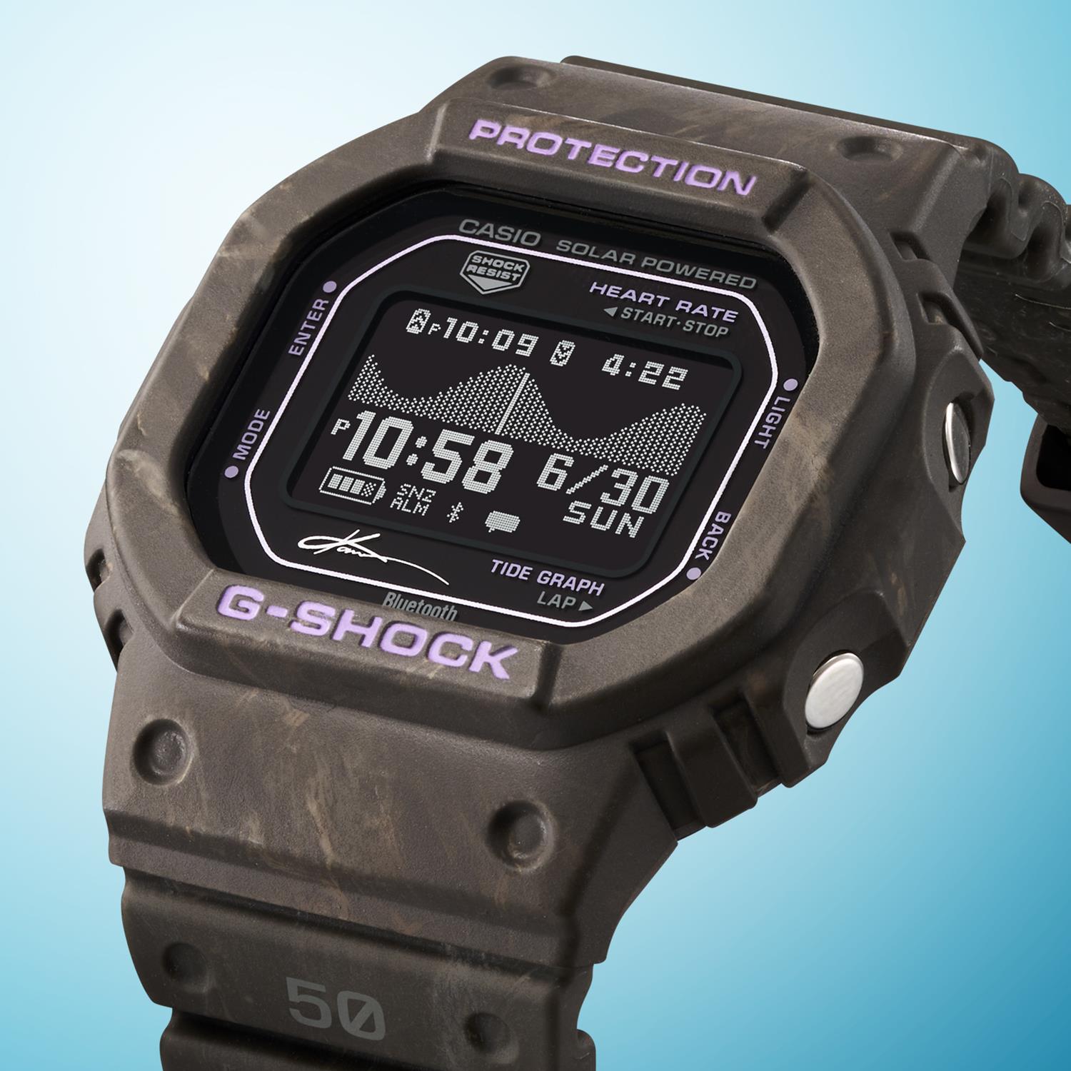 カシオ Gショック GBX-H5600KI-5JR G-LIDE 五十嵐カノア シグネチャーモデル 心拍計 ブラウン バイオマスプラスチック タイドグラフ 高精細MIP液晶 メンズ 腕時計 防水 watch ジーショック CASIO G-SHOCK 公式サイト掲載店【0726】※7月17日発売予定