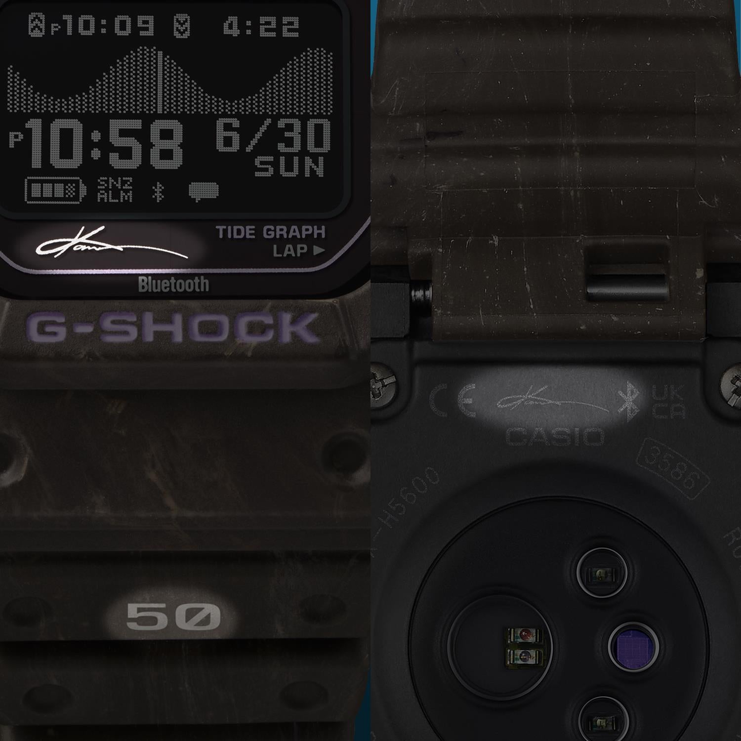 カシオ Gショック GBX-H5600KI-5JR G-LIDE 五十嵐カノア シグネチャーモデル 心拍計 ブラウン バイオマスプラスチック タイドグラフ 高精細MIP液晶 メンズ 腕時計 防水 watch ジーショック CASIO G-SHOCK 公式サイト掲載店【0726】※7月17日発売予定