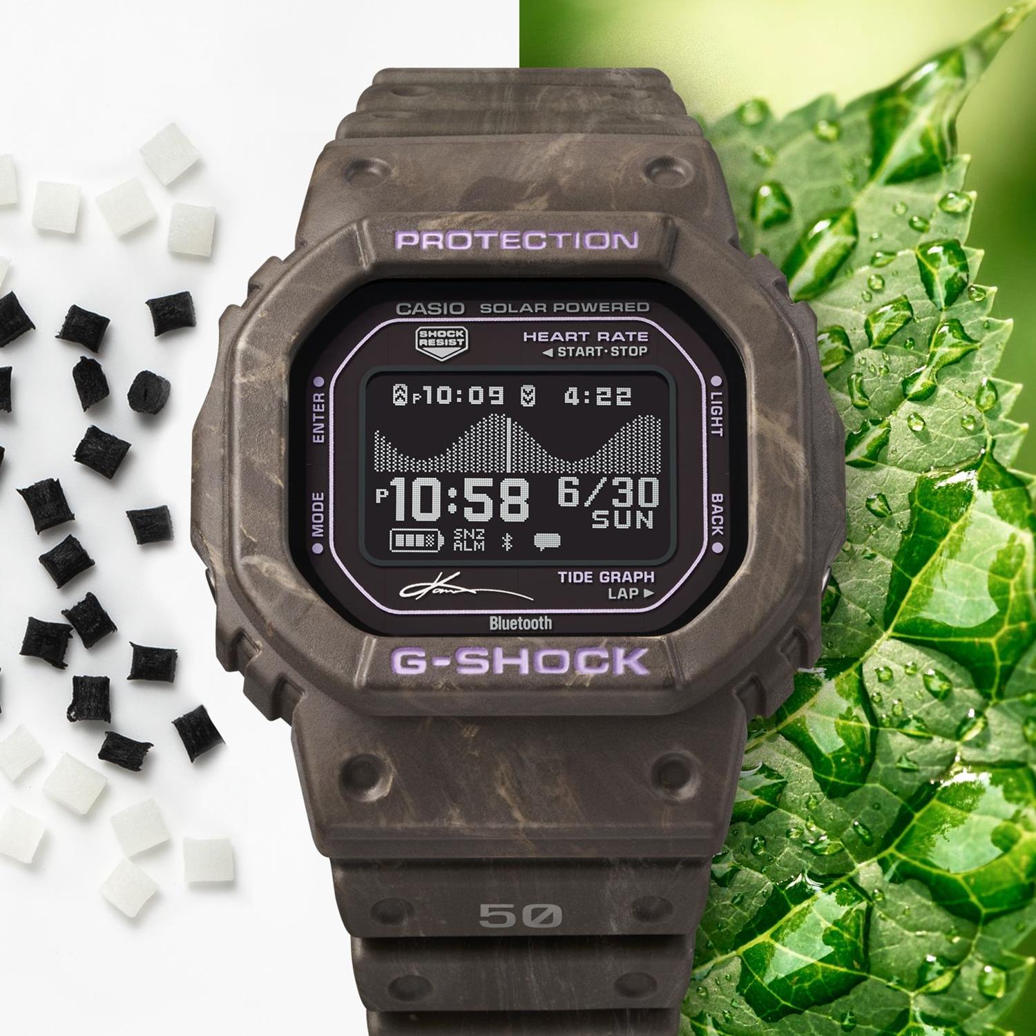 カシオ Gショック GBX-H5600KI-5JR G-LIDE 五十嵐カノア シグネチャーモデル 心拍計 ブラウン バイオマスプラスチック タイドグラフ 高精細MIP液晶 メンズ 腕時計 防水 watch ジーショック CASIO G-SHOCK 公式サイト掲載店【0726】※7月17日発売予定
