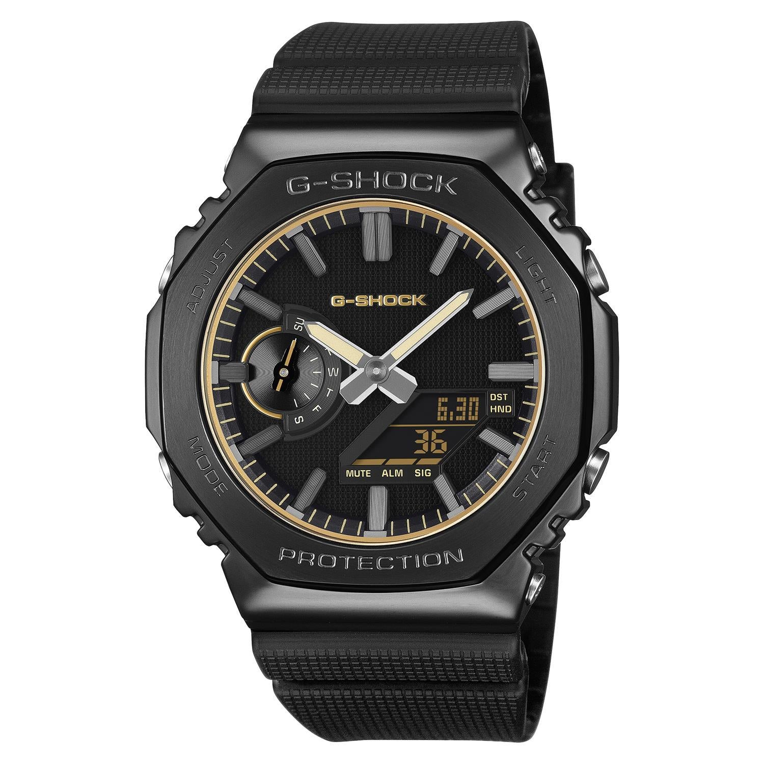 カシオ Gショック GM-2100LXB-1A9JF LUXE BLACK ゴールドアクセント ミニマリズム メタルベゼル ブラックIP 2100シリーズ 再解釈 CASIO G-SHOCK 公式サイト掲載店【0626】※6月19日発売【店頭受取可能商品】