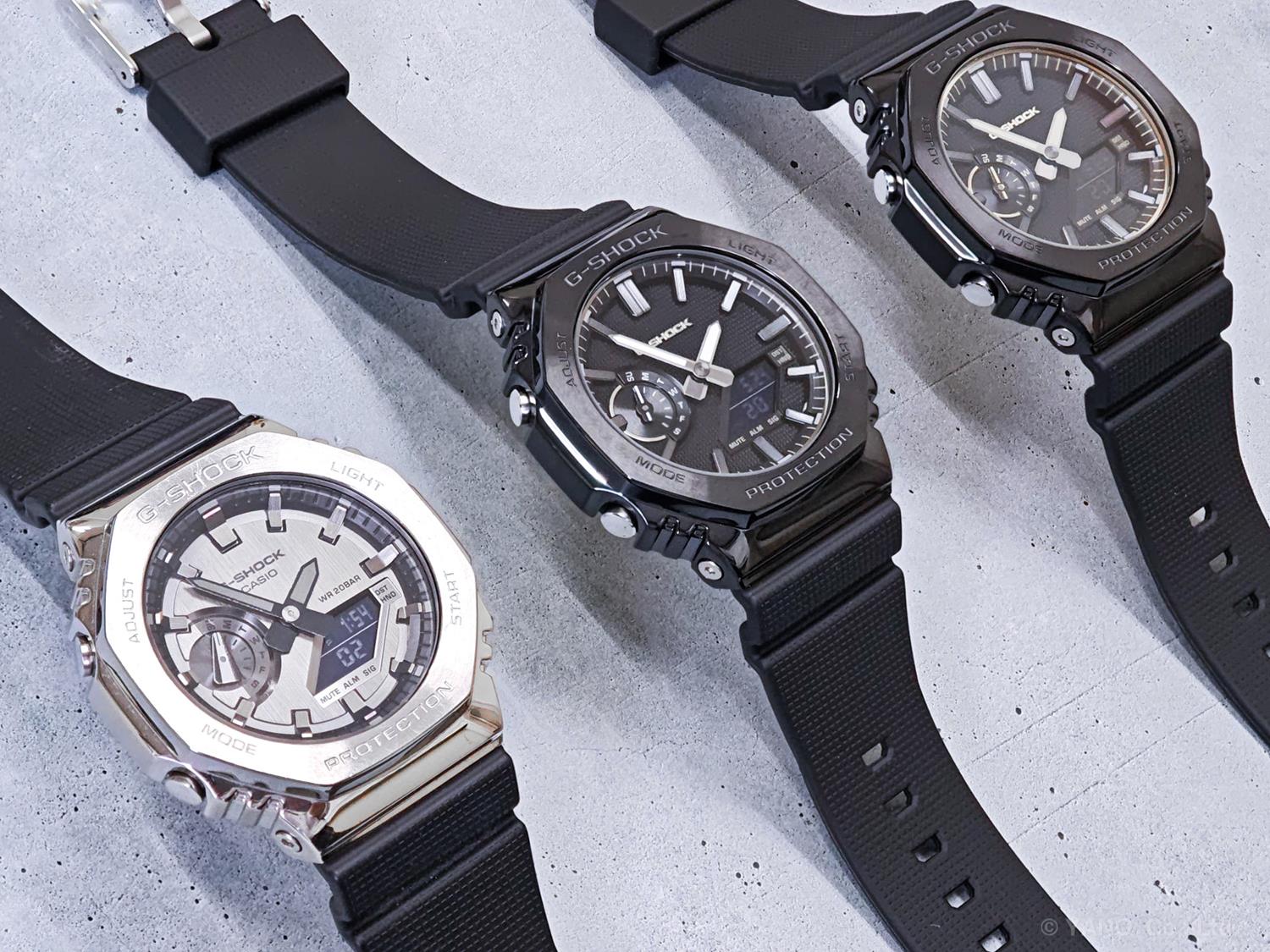 カシオ Gショック GM-2100LXB-1AJF LUXE BLACK シルバーアクセント ミニマリズム メタルベゼル ブラックIP 2100シリーズ 再解釈 CASIO G-SHOCK 公式サイト掲載店【0626】※6月19日発売【店頭受取可能商品】