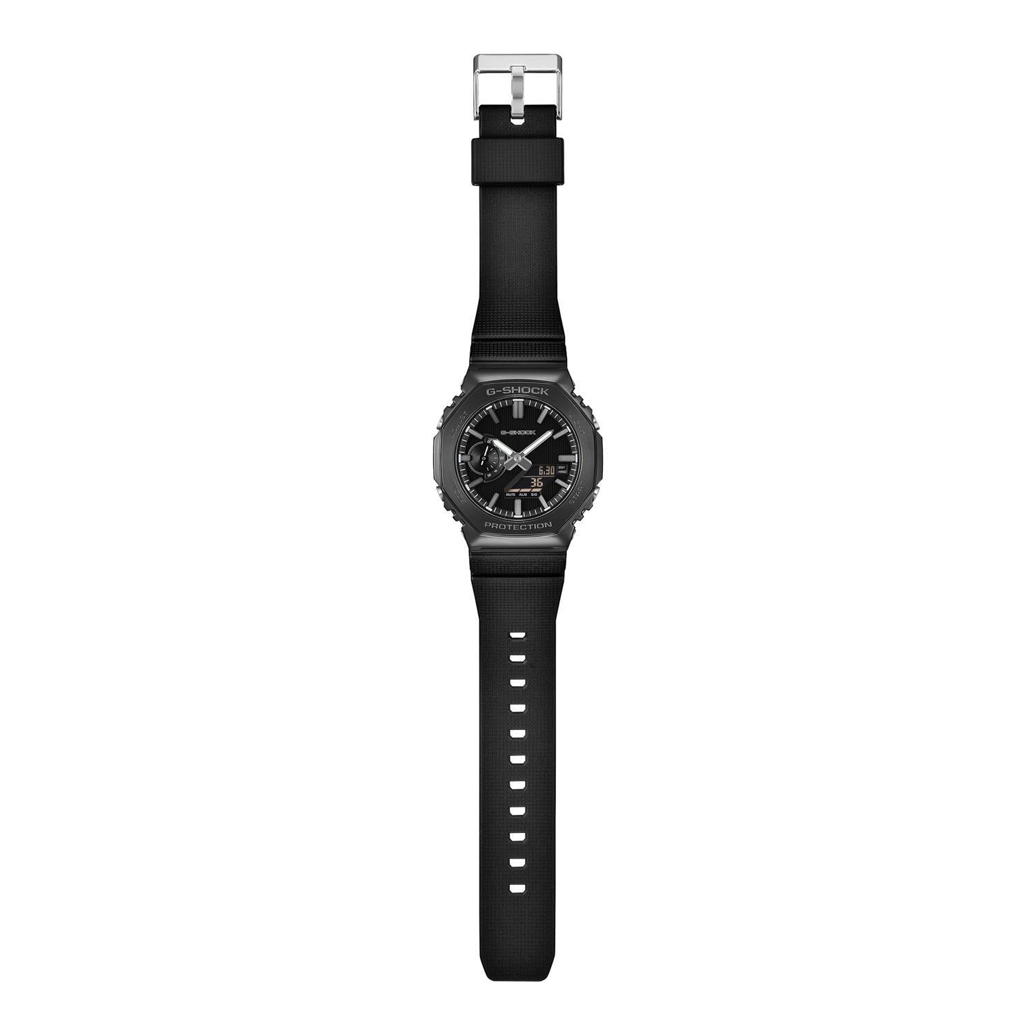 カシオ Gショック GM-2100LXB-1AJF LUXE BLACK シルバーアクセント ミニマリズム メタルベゼル ブラックIP 2100シリーズ 再解釈 CASIO G-SHOCK 公式サイト掲載店【0626】※6月19日発売【店頭受取可能商品】