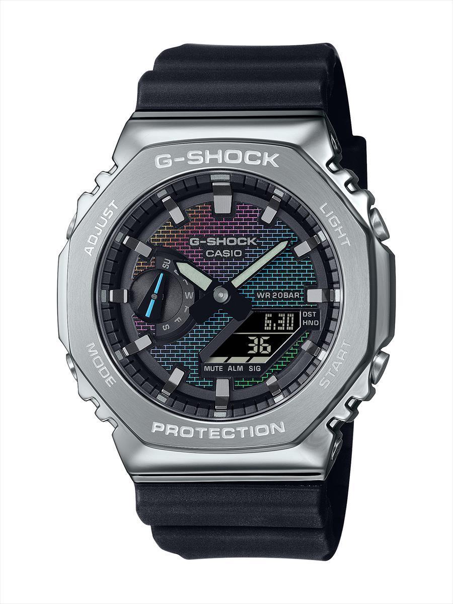 カシオ Gショック GM-2100RW-1AJF レインボーカラー メタルベゼル CASIO G-SHOCK【0824】_10spl【店頭受取可能商品】